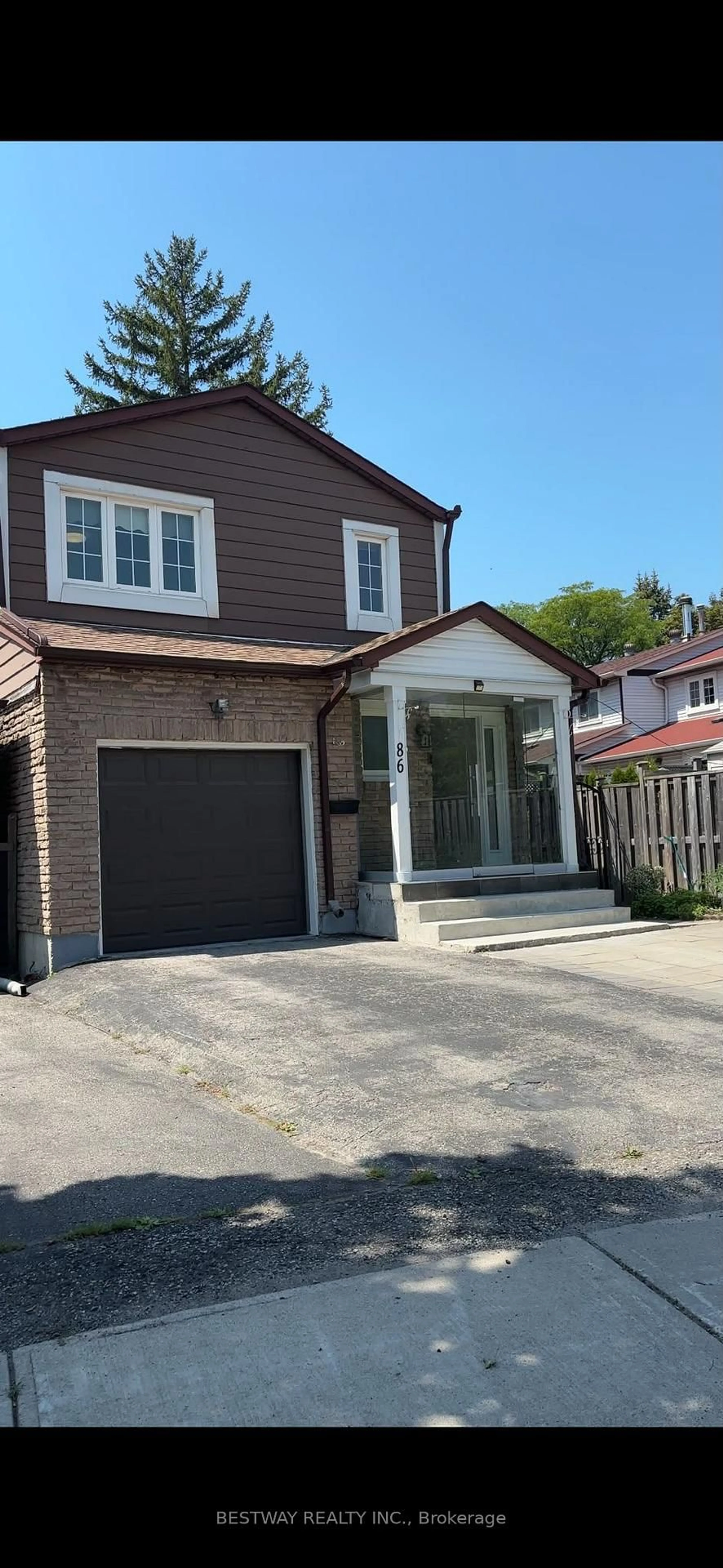 Home with brick exterior material, street for 86 Tambrook Dr, Toronto Ontario M1W 3L9