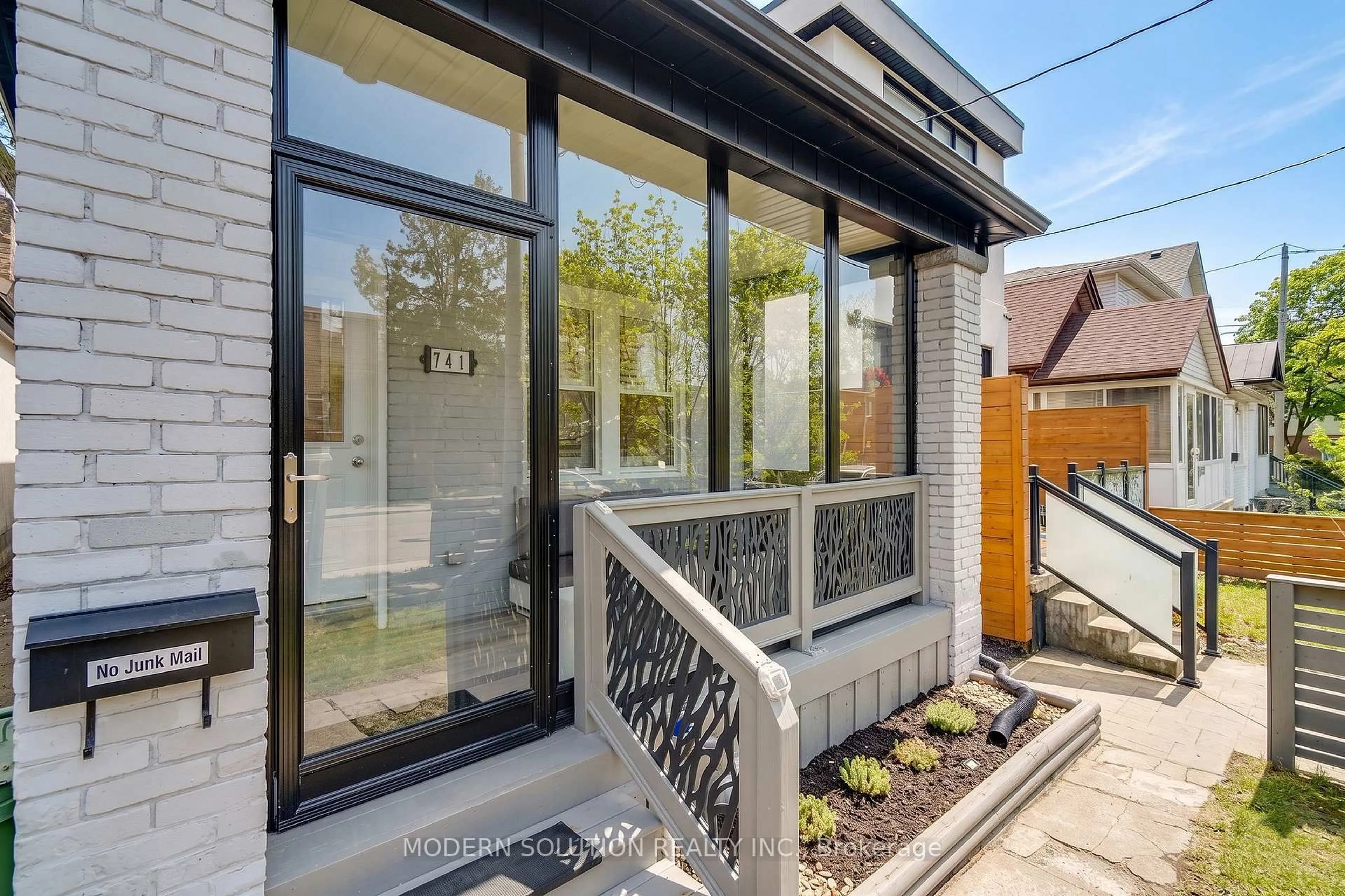 Home with brick exterior material, street for 741 Milverton Blvd, Toronto Ontario M4C 1Y3