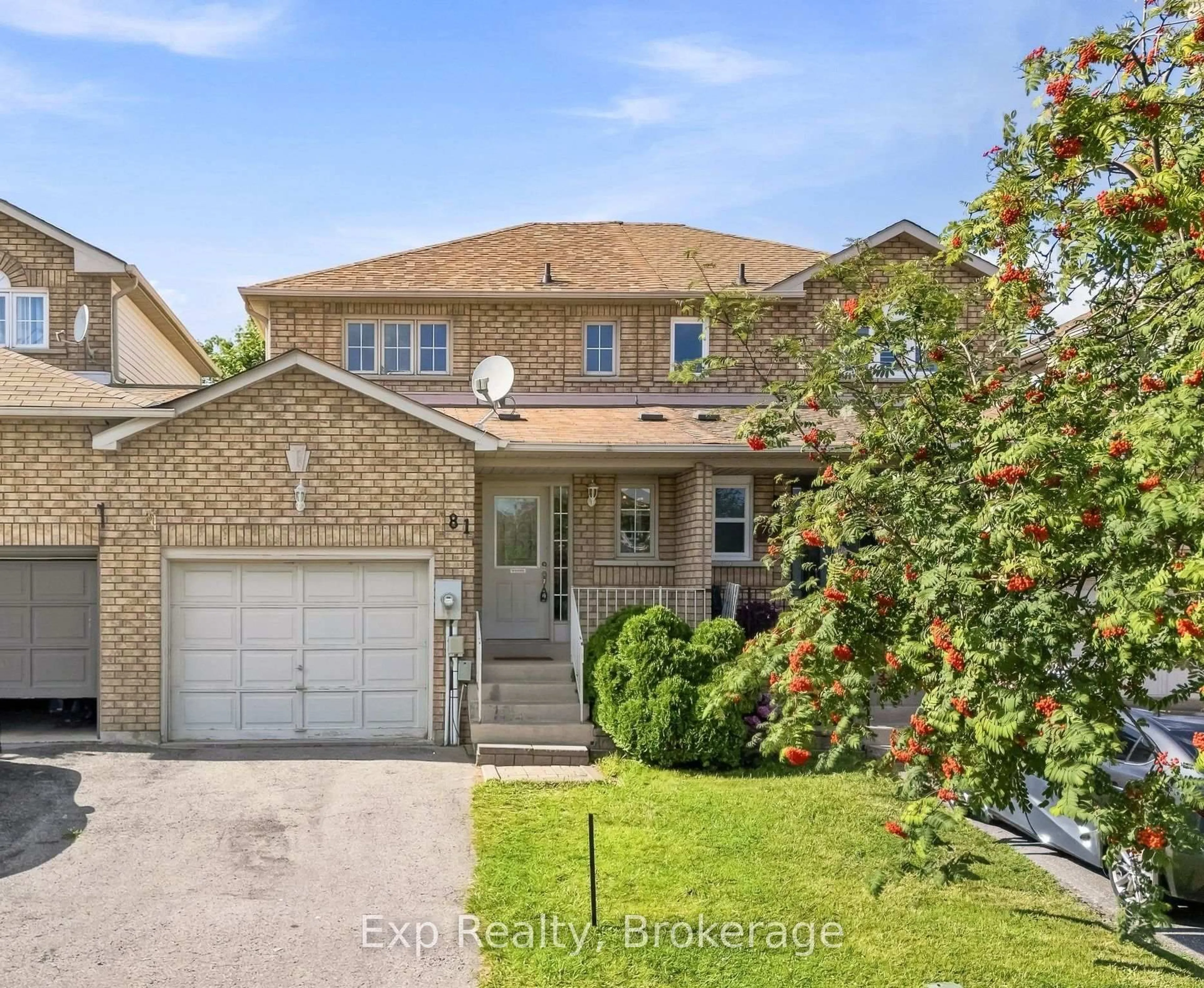 Home with brick exterior material, street for 81 Somerscales Dr, Clarington Ontario L1C 5B7