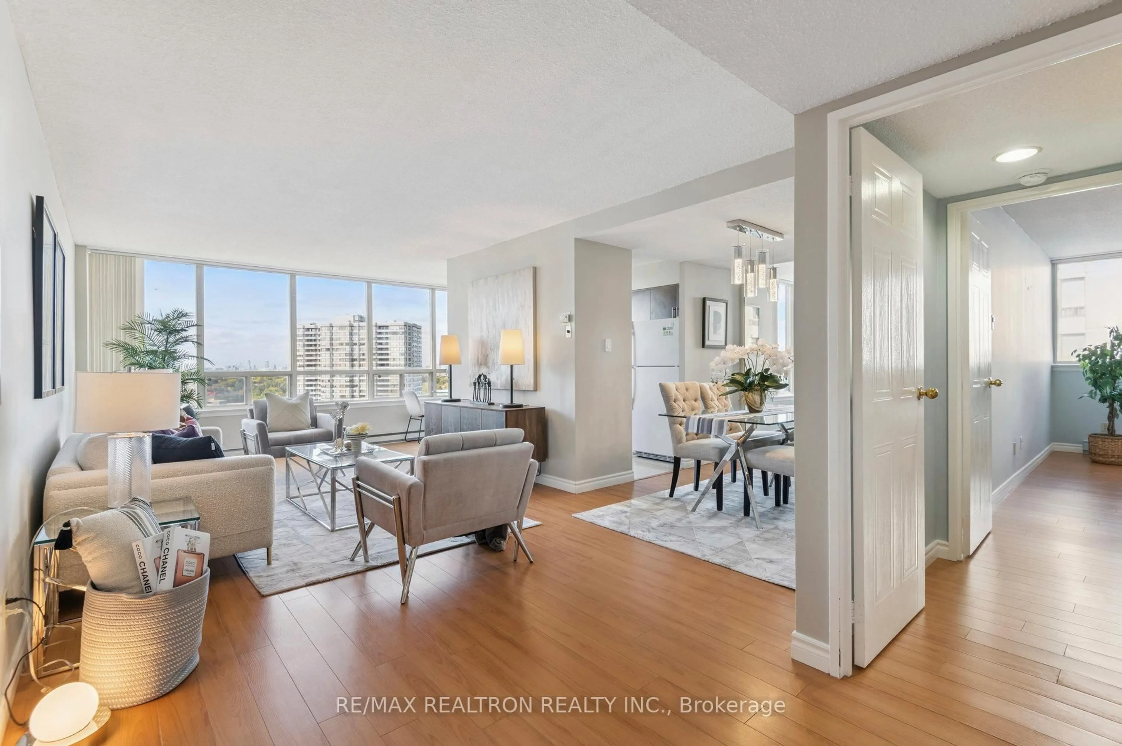 Living room with furniture, unknown for 150 Alton Towers Circ #1503, Toronto Ontario M1V 4X7