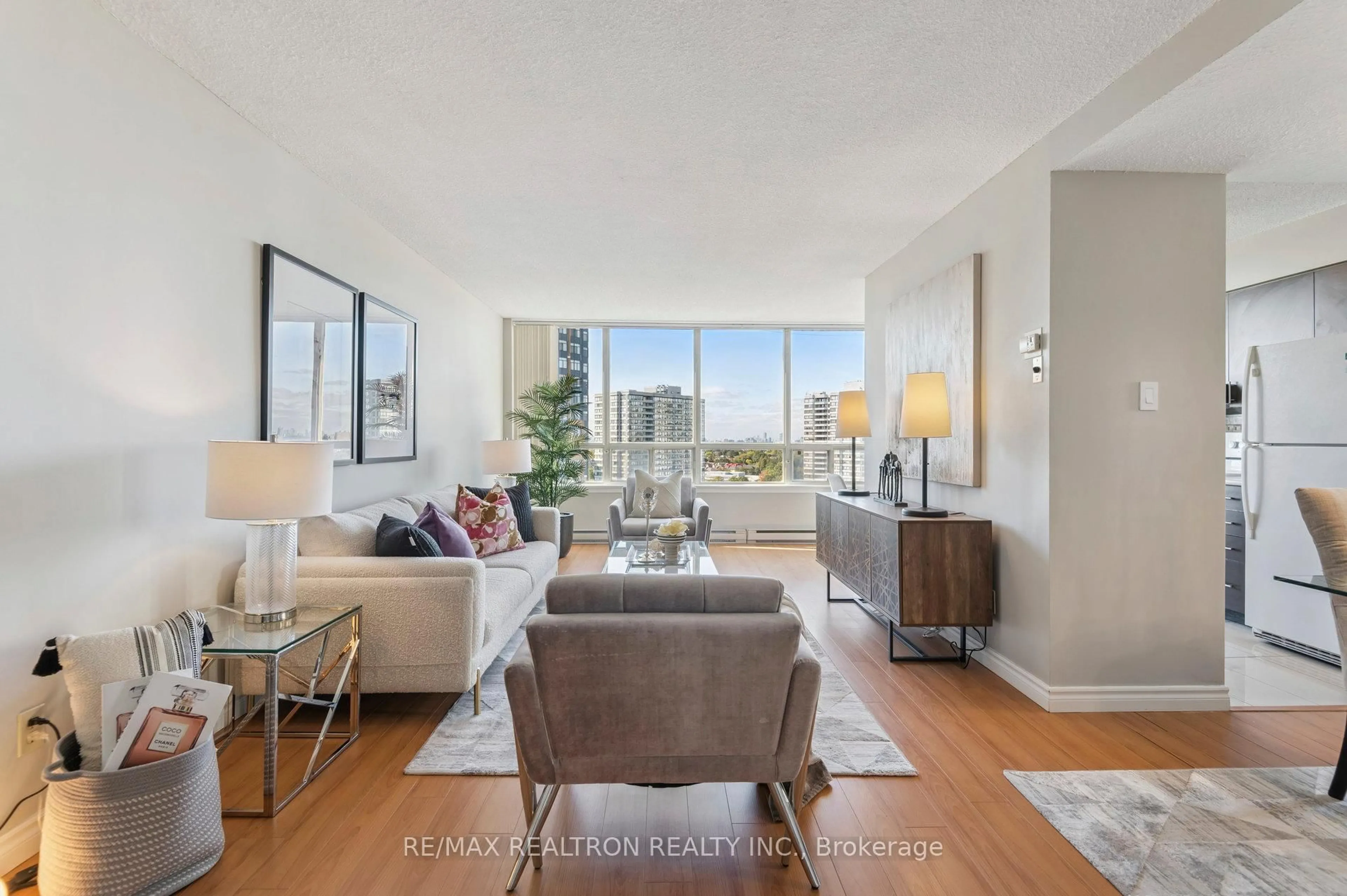 Living room with furniture, unknown for 150 Alton Towers Circ #1503, Toronto Ontario M1V 4X7