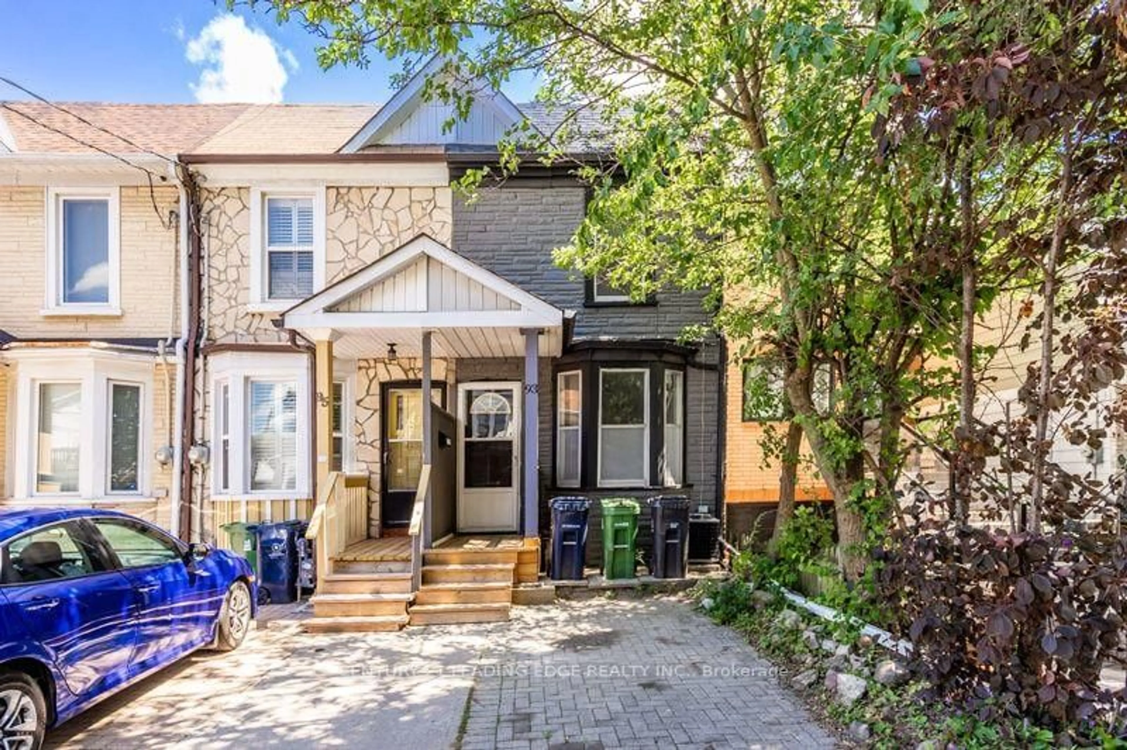 Home with brick exterior material, street for 93 Muriel Ave, Toronto Ontario M4J 2Y3
