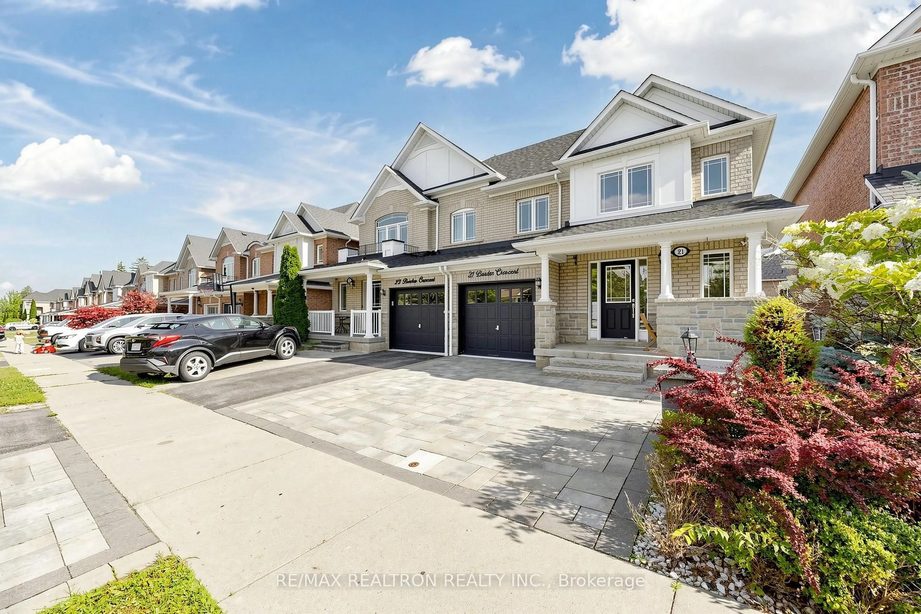 Home with brick exterior material, street for 21 Barden Cres, Ajax Ontario L1Z 2A8