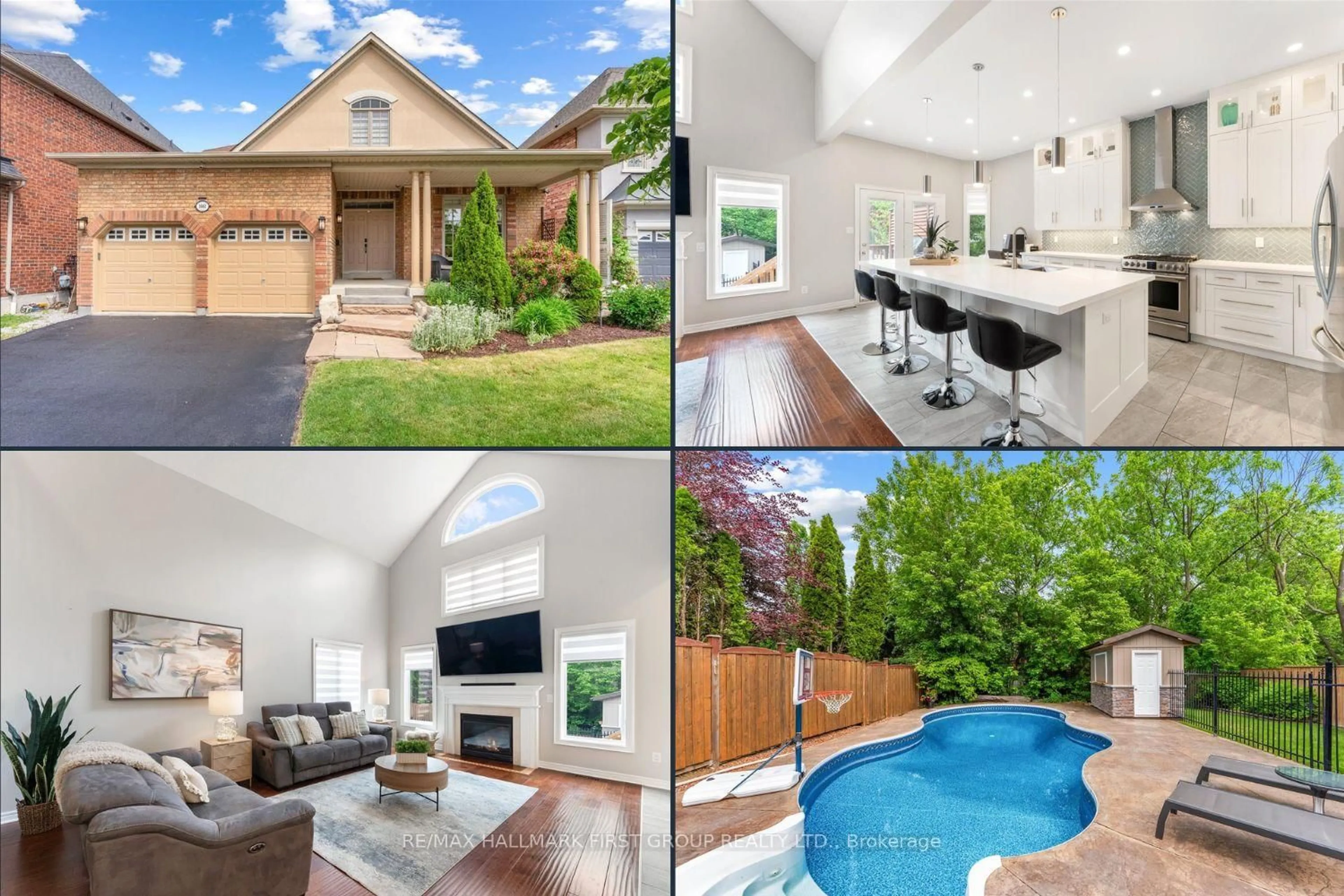 A pic from outside/outdoor area/front of a property/back of a property/a pic from drone, water/lake/river/ocean view for 1661 Goldenridge Rd, Pickering Ontario L1V 7J5