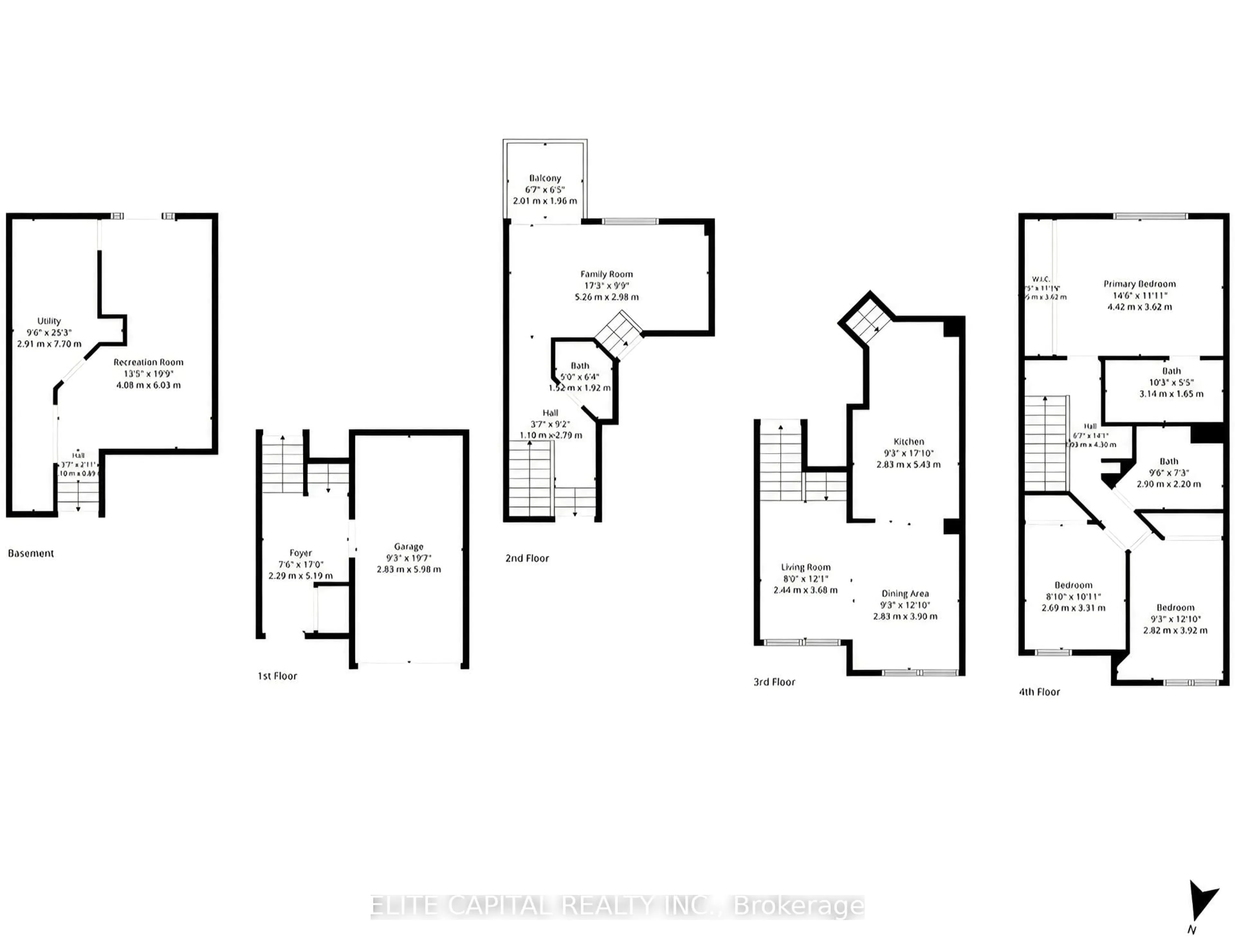 Floor plan for 1995 Pine Grove Ave #12, Pickering Ontario L1V 6W4