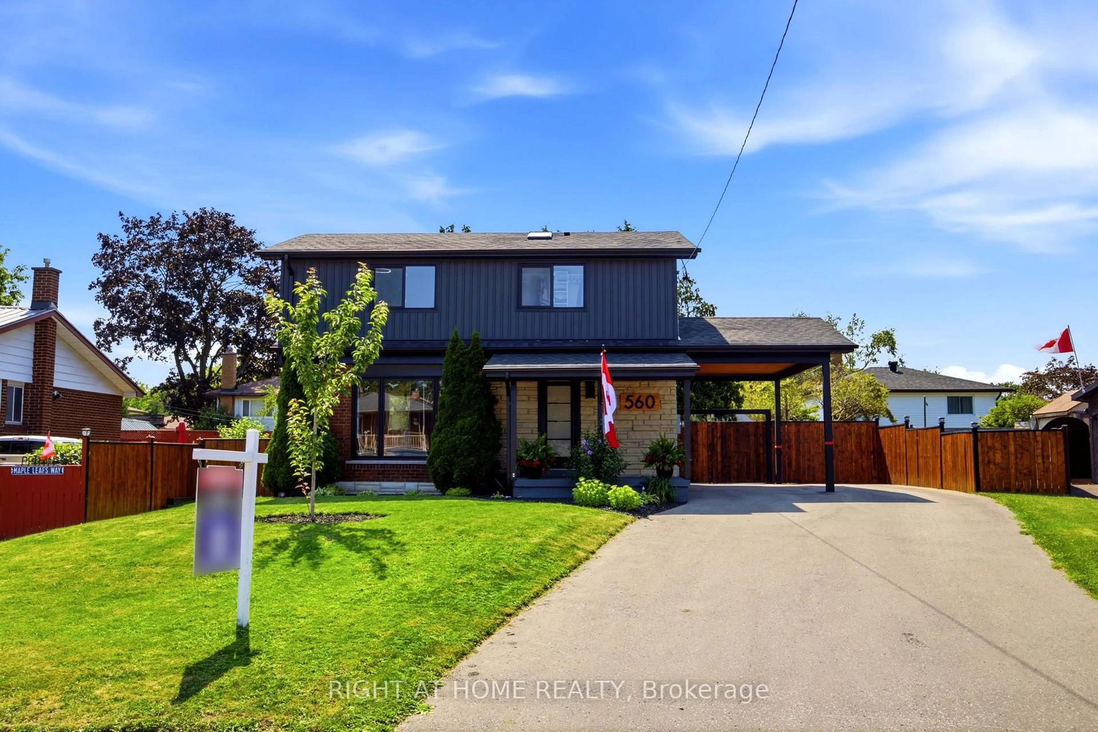 Home with brick exterior material, street for 560 Tennyson Ave, Oshawa Ontario L1H 3J8