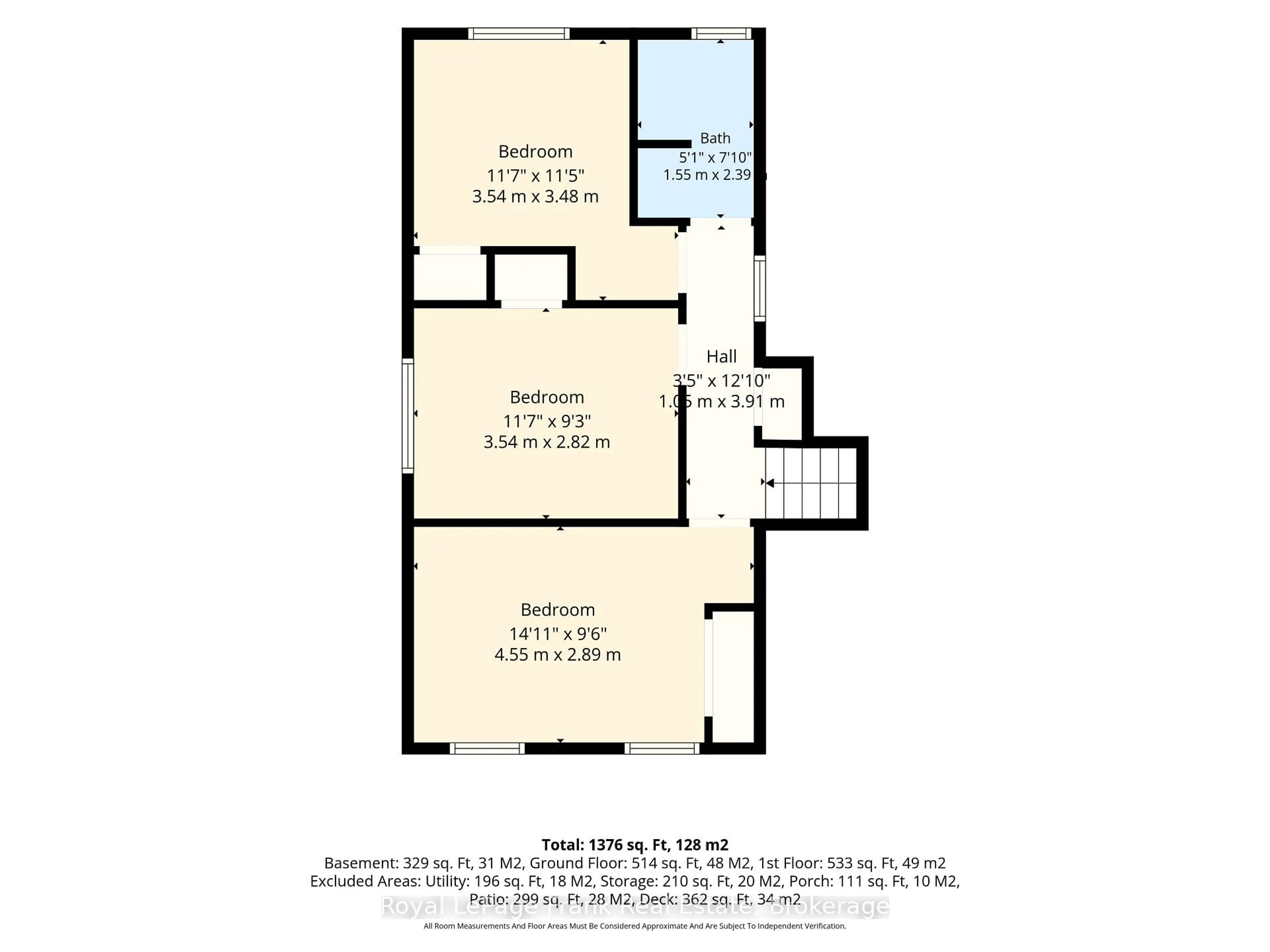 Floor plan for 371 Trafalgar Ave, Oshawa Ontario L1H 3V2
