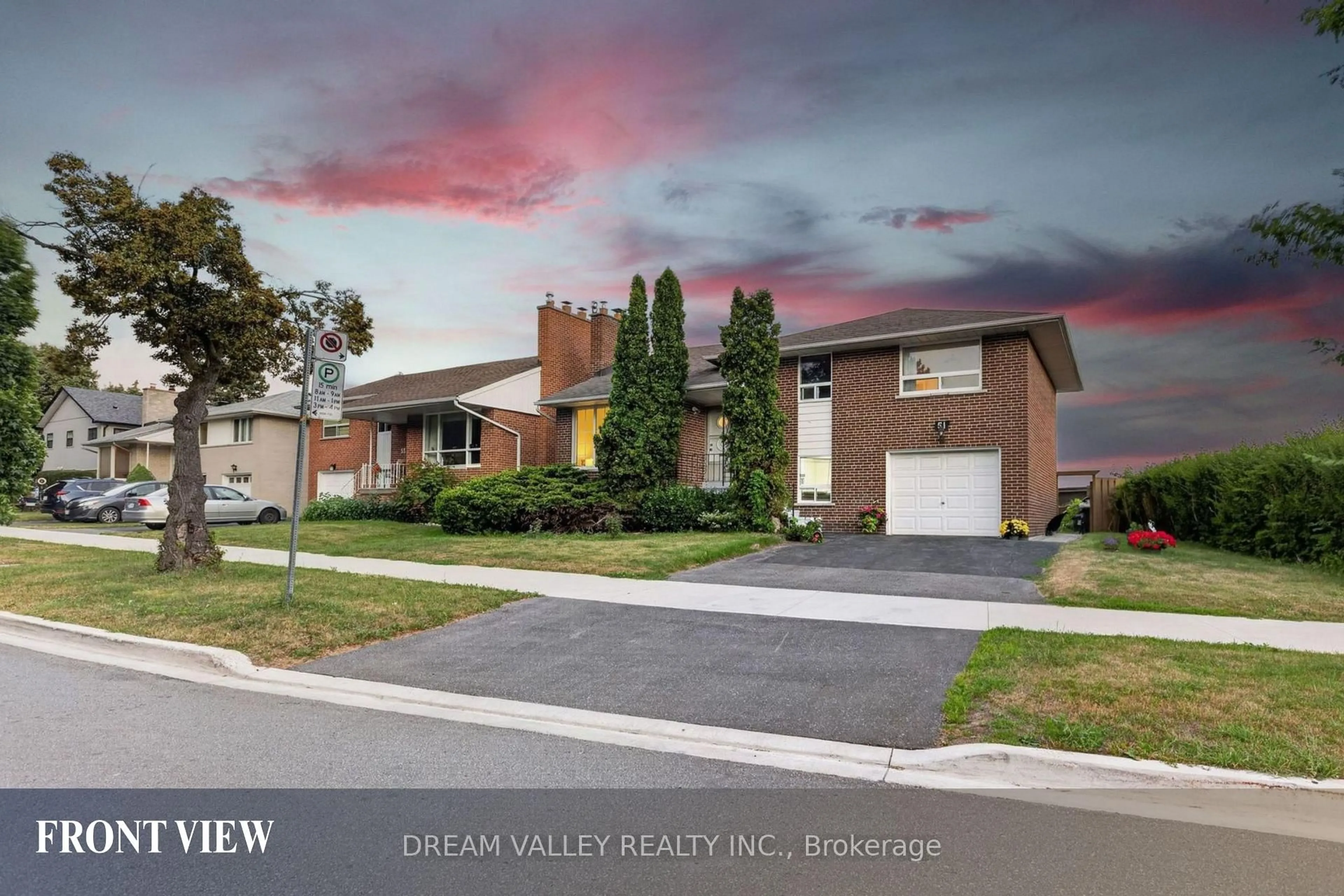 Home with brick exterior material, mountain view for 51 Sloley Rd, Toronto Ontario M1M 1C7