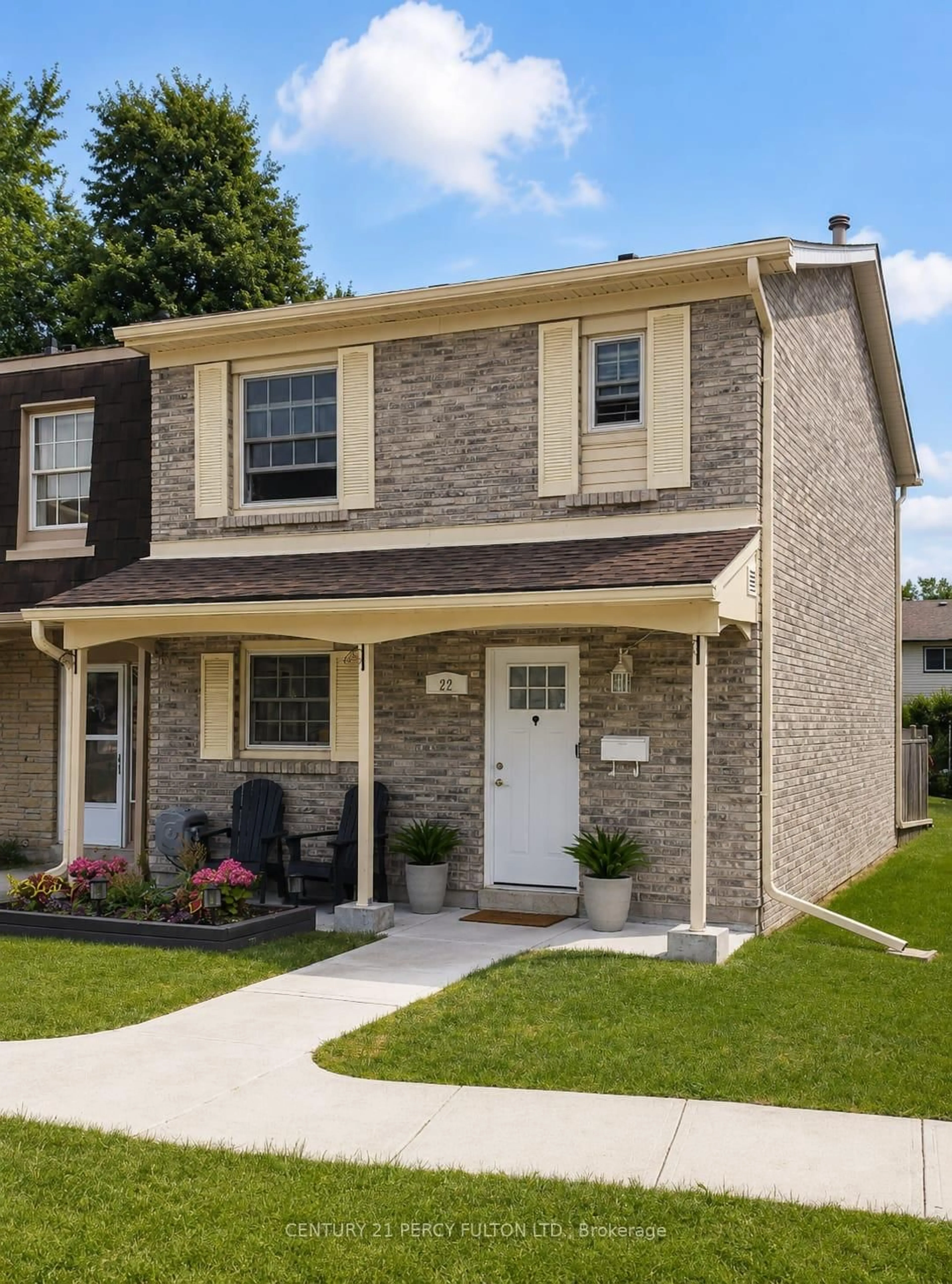 Home with brick exterior material, street for 580 Eyer Dr #22, Pickering Ontario L1W 3B7