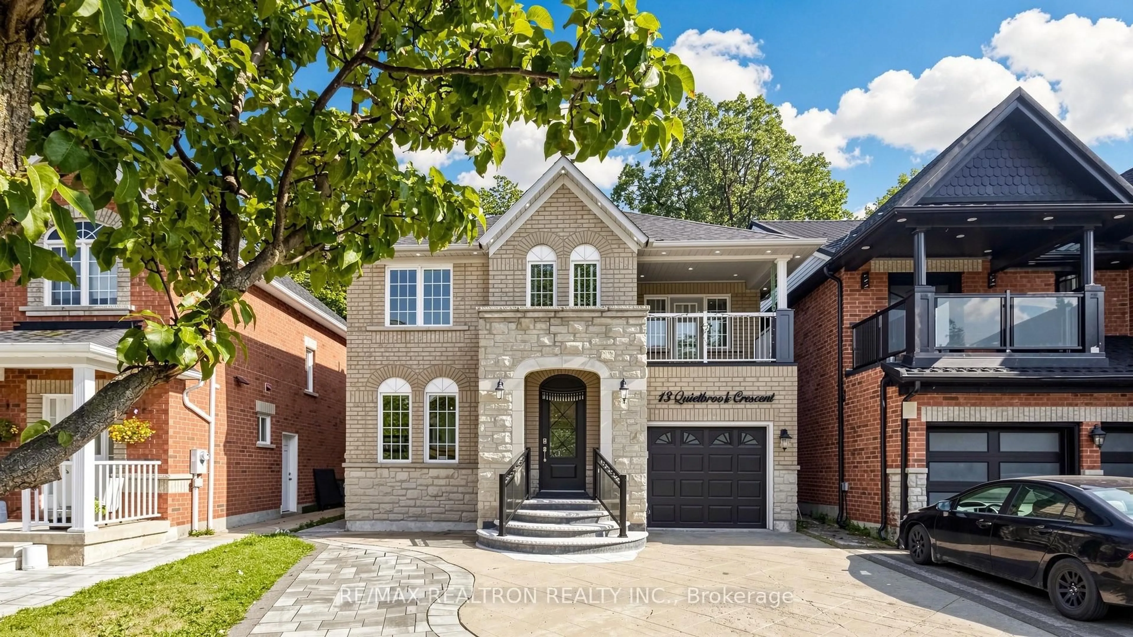 Home with brick exterior material, street for 13 Quietbrook Cres, Toronto Ontario M1X 2B2