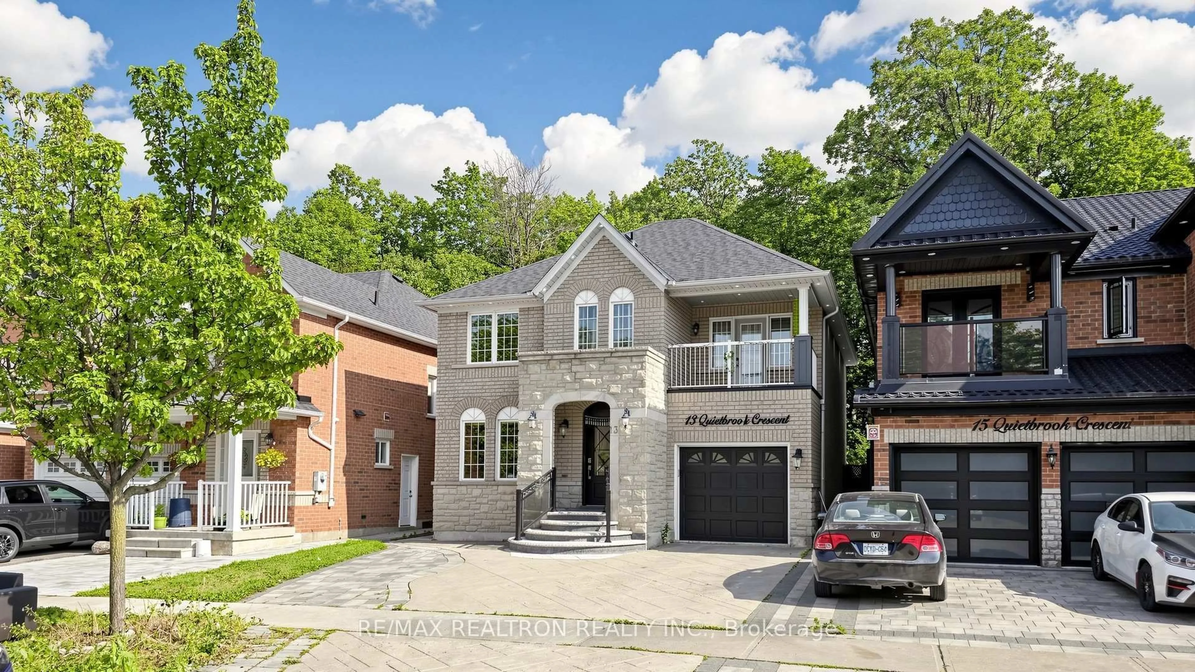 Home with brick exterior material, street for 13 Quietbrook Cres, Toronto Ontario M1X 2B2