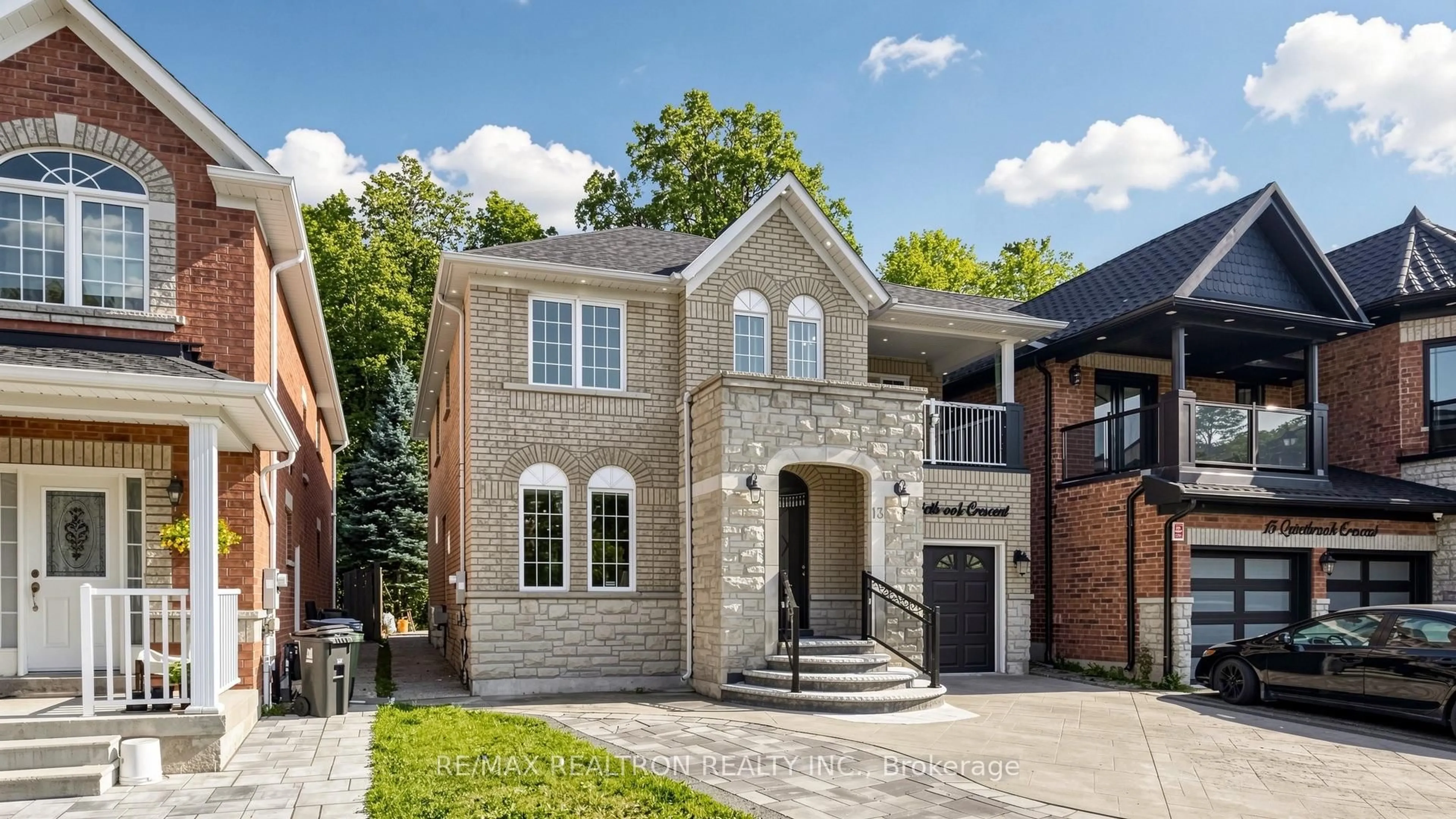 Home with brick exterior material, street for 13 Quietbrook Cres, Toronto Ontario M1X 2B2