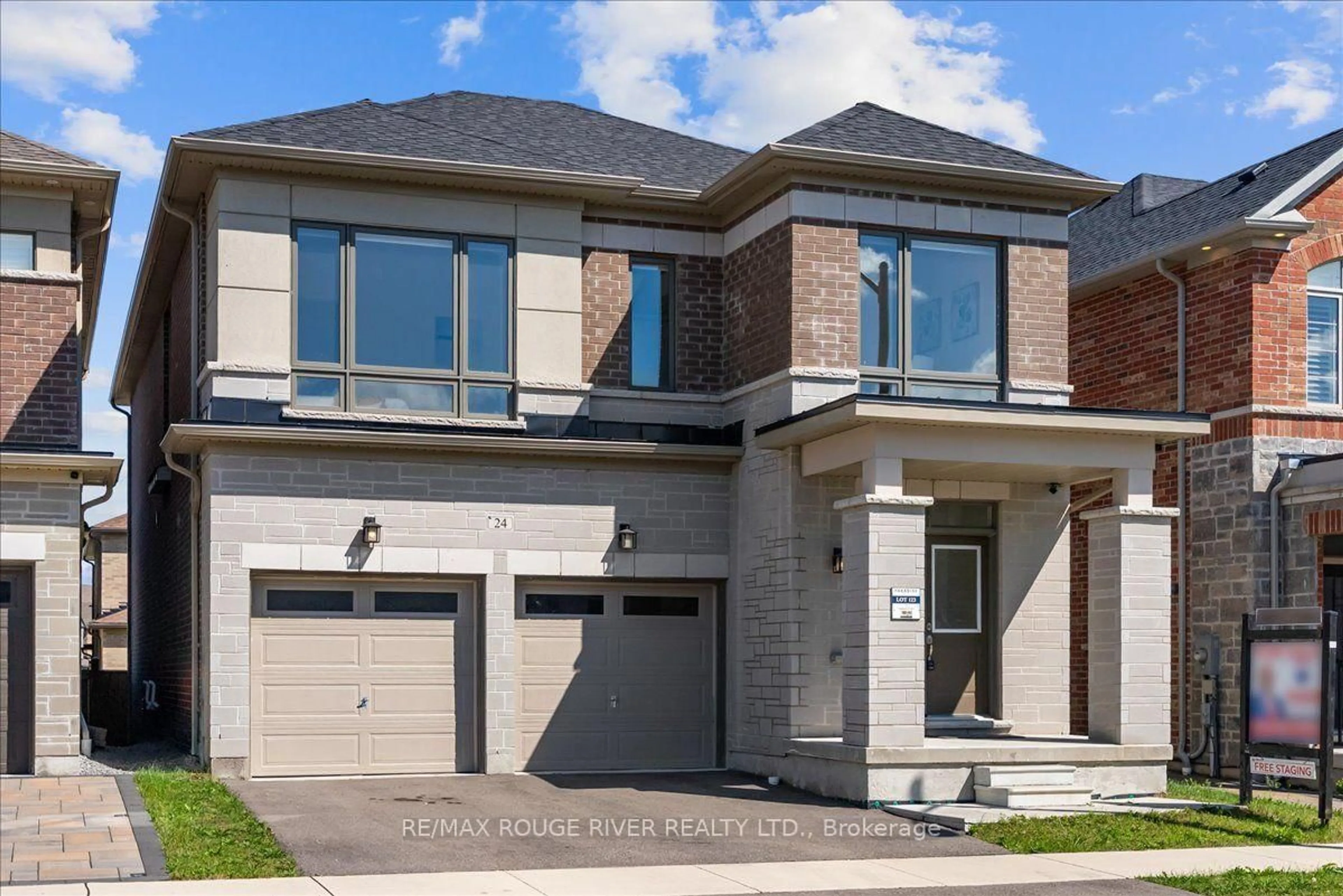 Home with brick exterior material, street for 24 Dumaine St, Whitby Ontario L1P 0G8