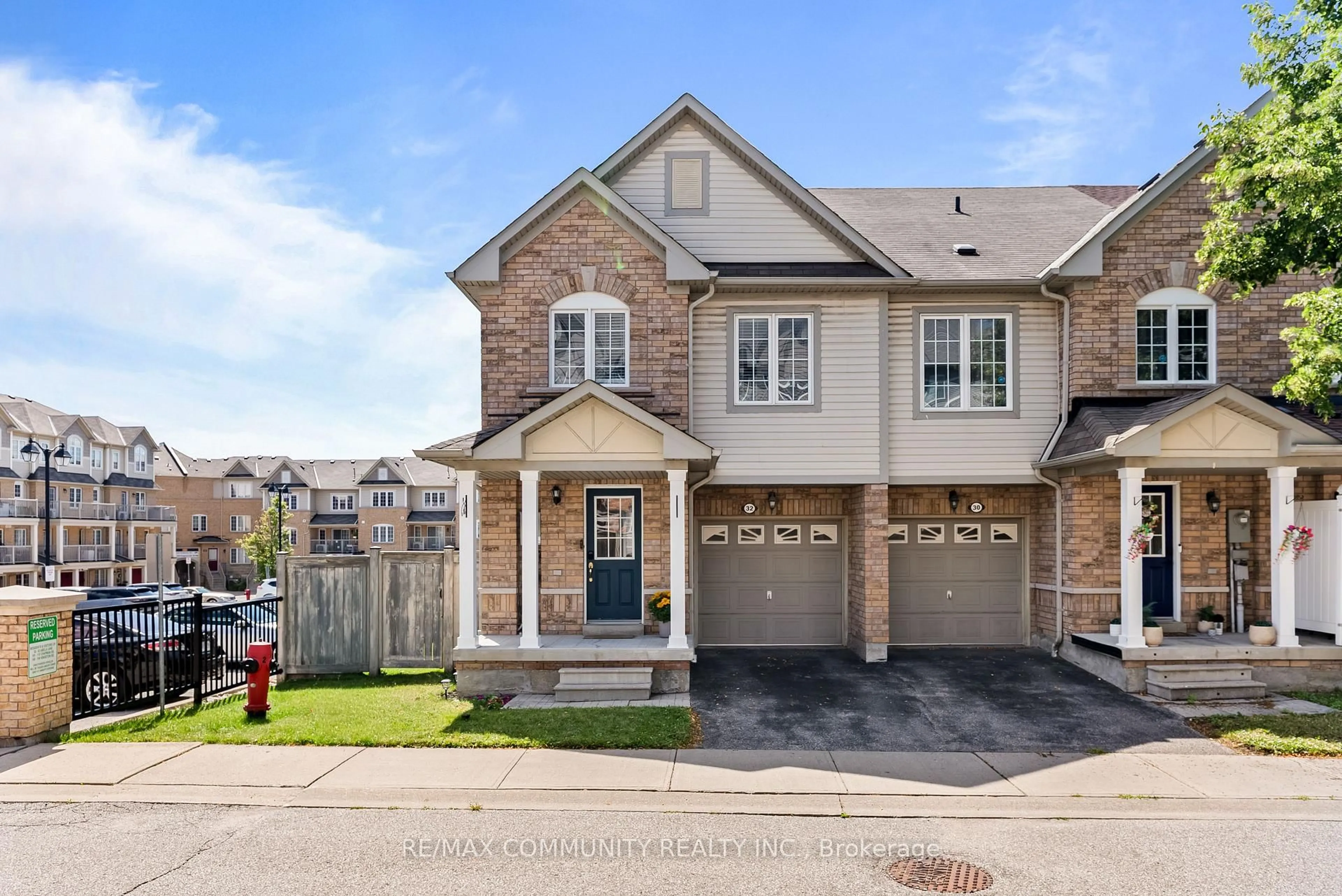 Home with brick exterior material, street for 32 Bartolo Lane, Ajax Ontario L1T 0C2