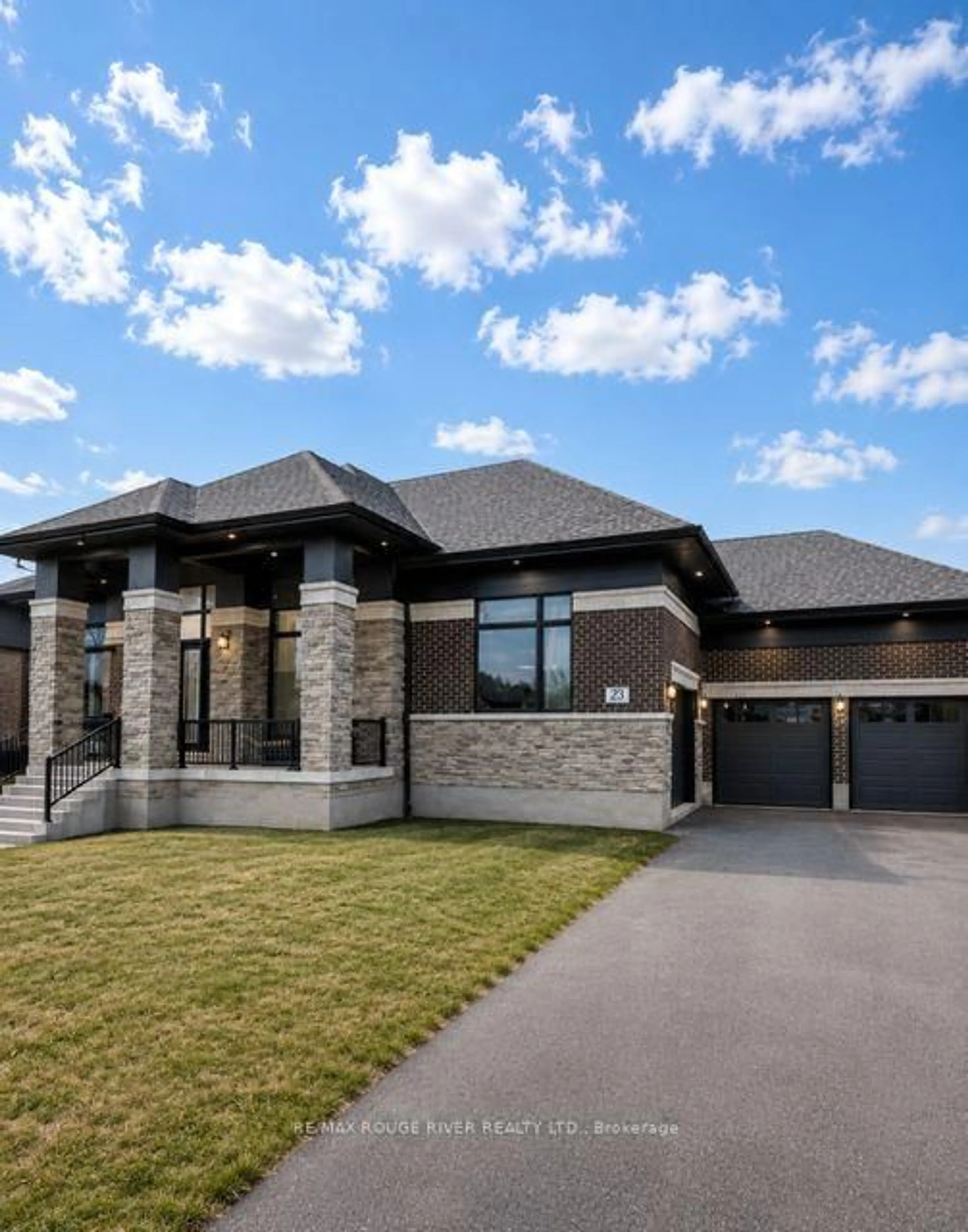 Home with brick exterior material, street for 49 Bonnie Brae Crt, Scugog Ontario L9L 1V1