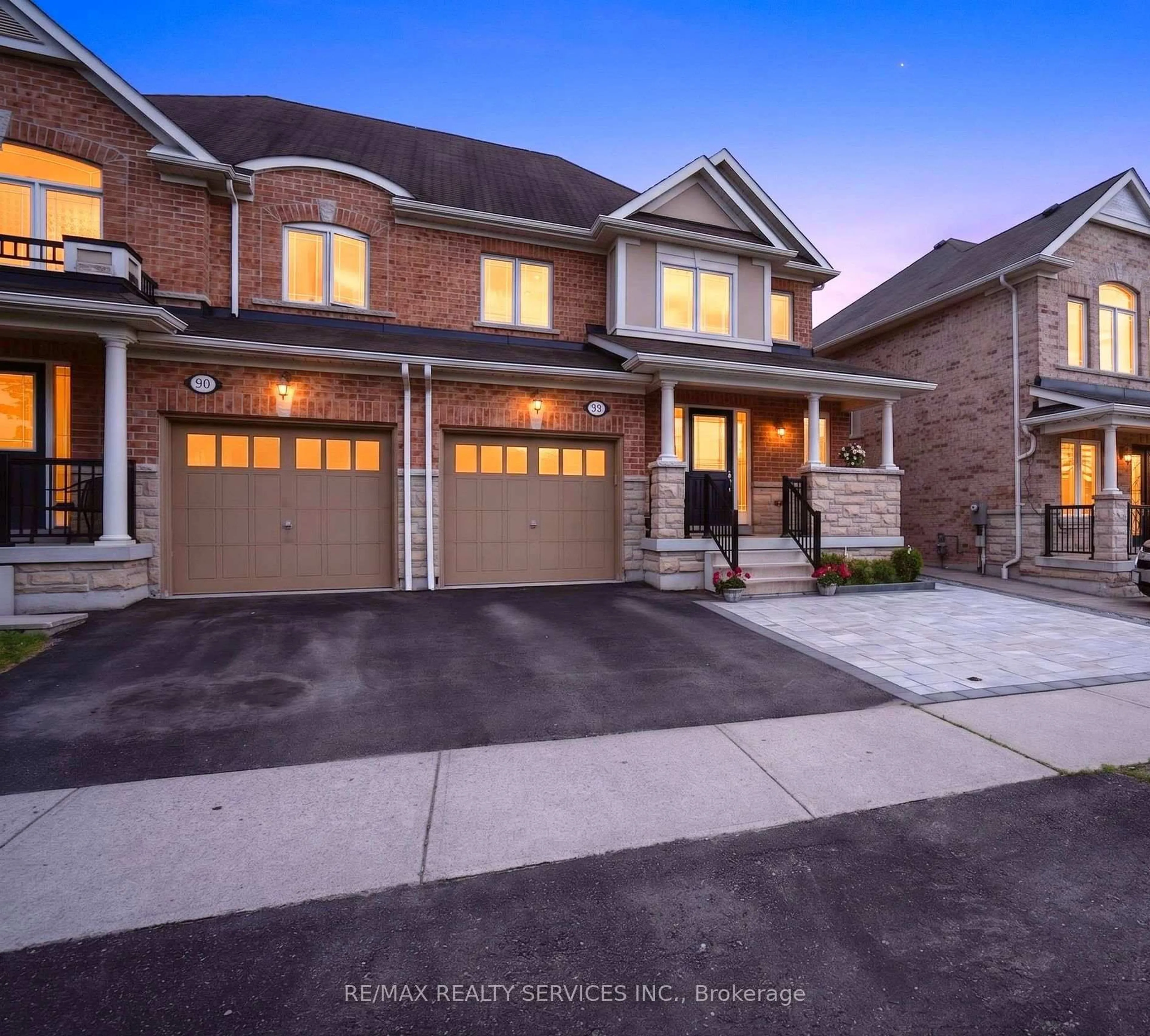 Home with brick exterior material, street for 92 Snowling Dr, Ajax Ontario L1Z 0G1