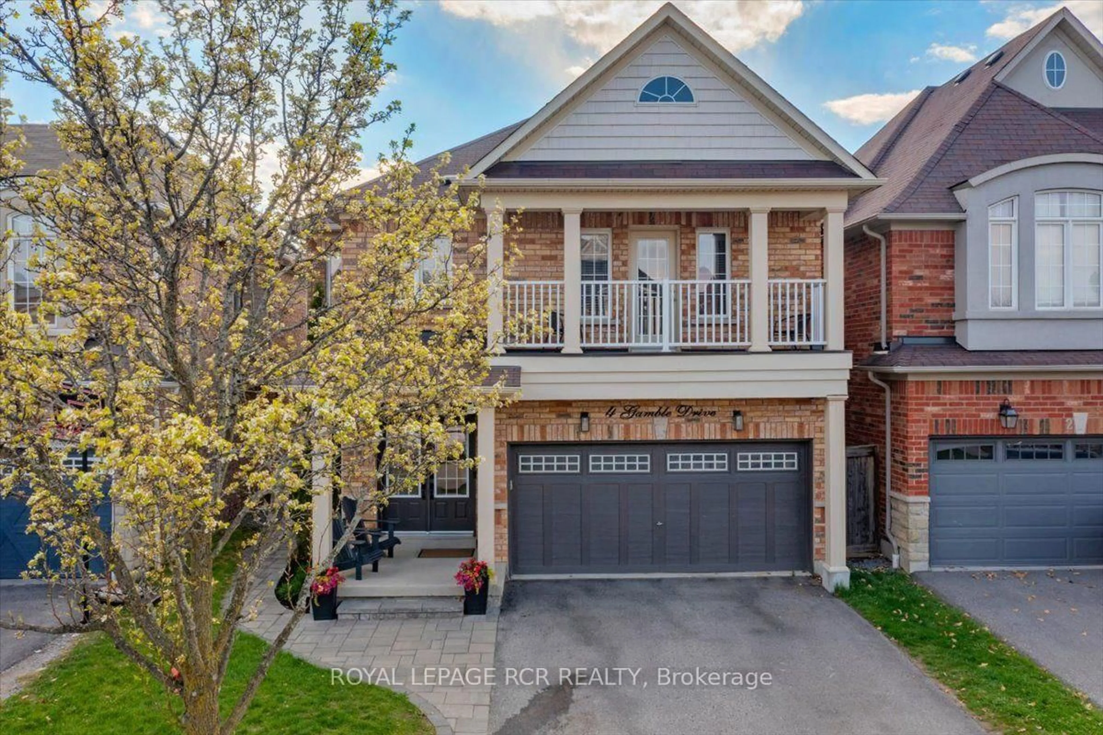 Home with brick exterior material, street for 4 Gamble Dr, Ajax Ontario L1Z 0H2