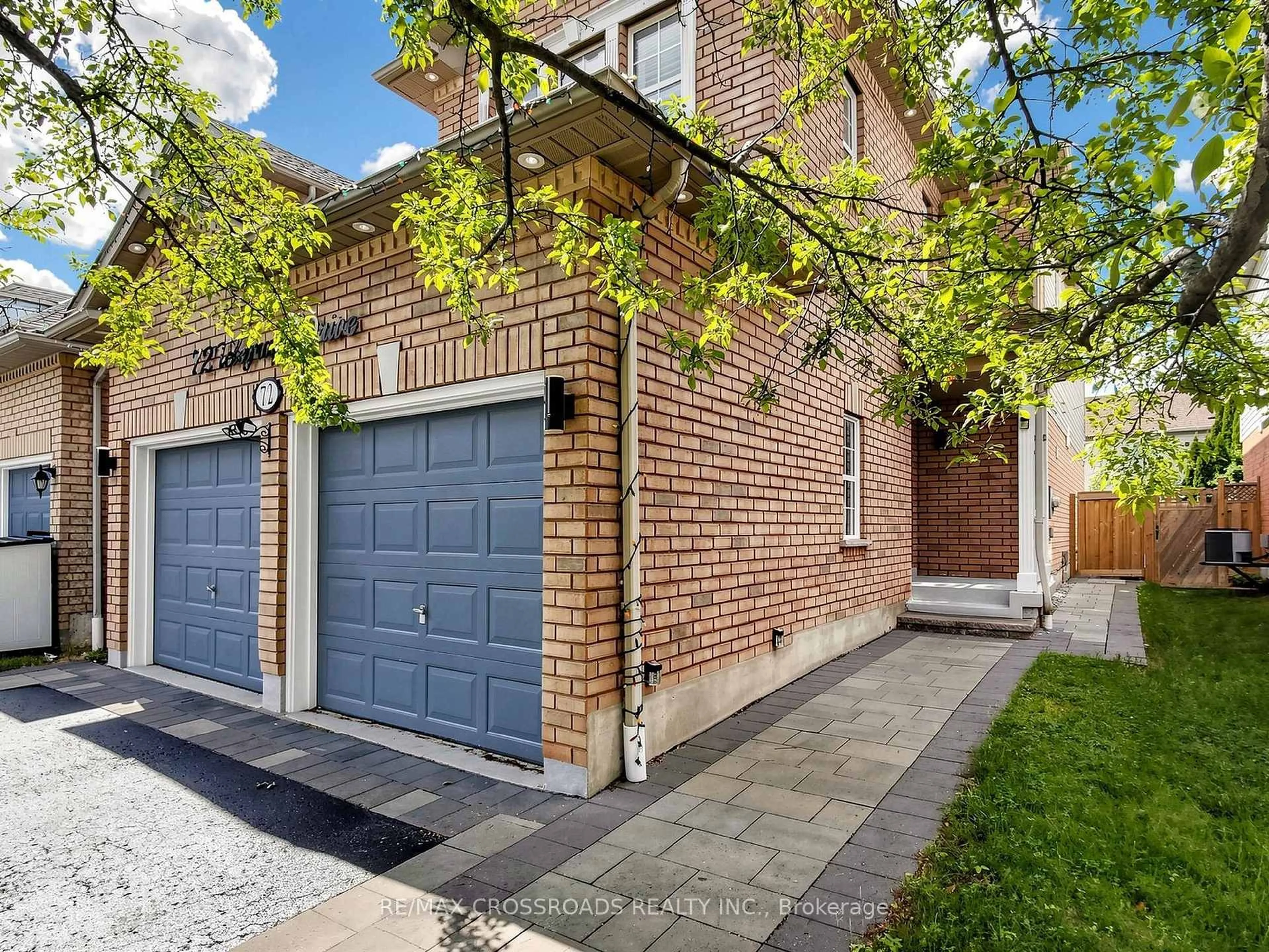 Home with brick exterior material, street for 72 Telegraph Dr, Whitby Ontario L1P 1S4