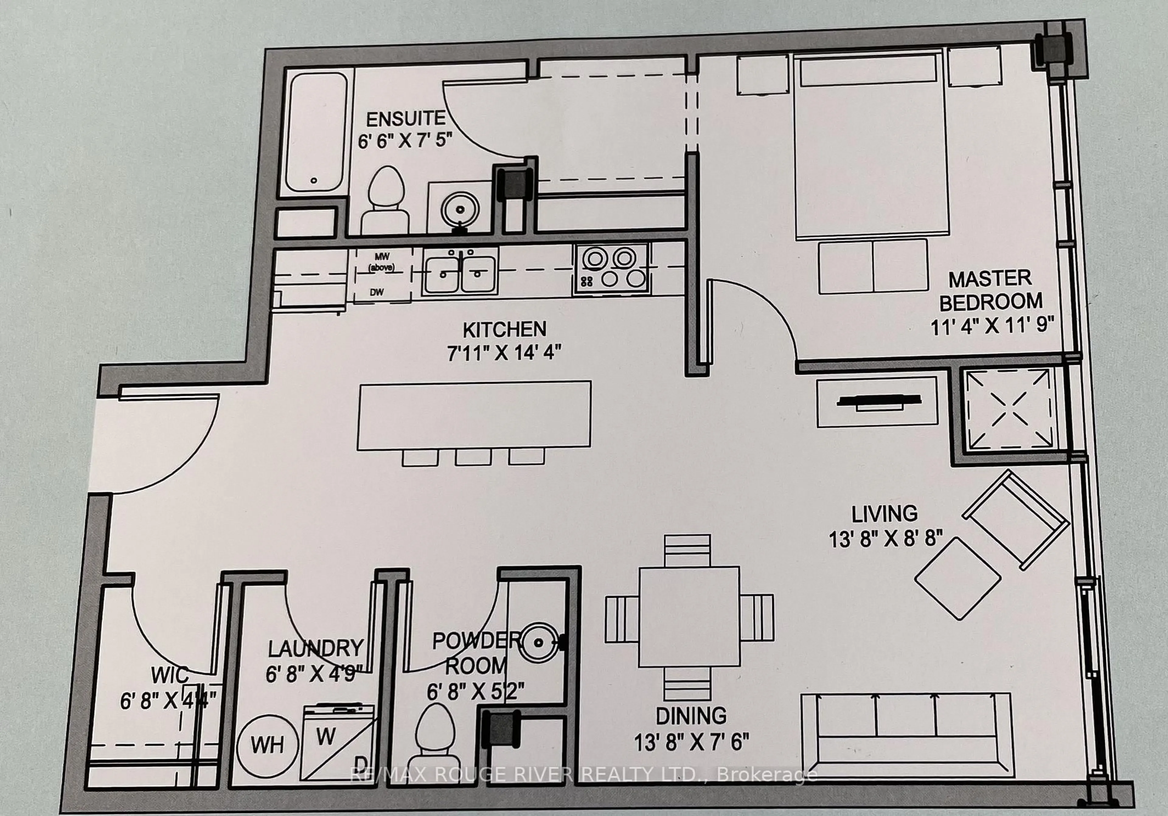 Floor plan for 109 King Ave #607, Clarington Ontario L1B 0V5