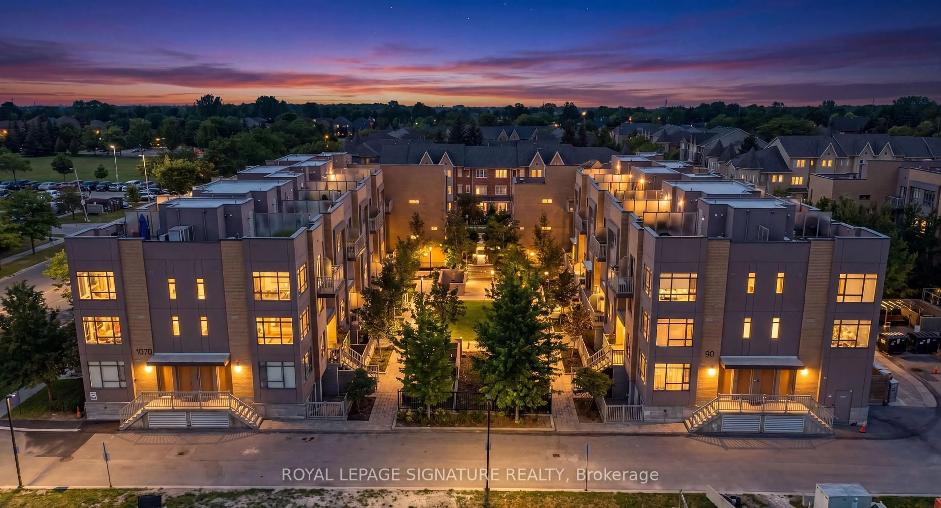 A pic from outside/outdoor area/front of a property/back of a property/a pic from drone, city buildings view from balcony for 1070 Progress Ave #311, Toronto Ontario M5N 2E2