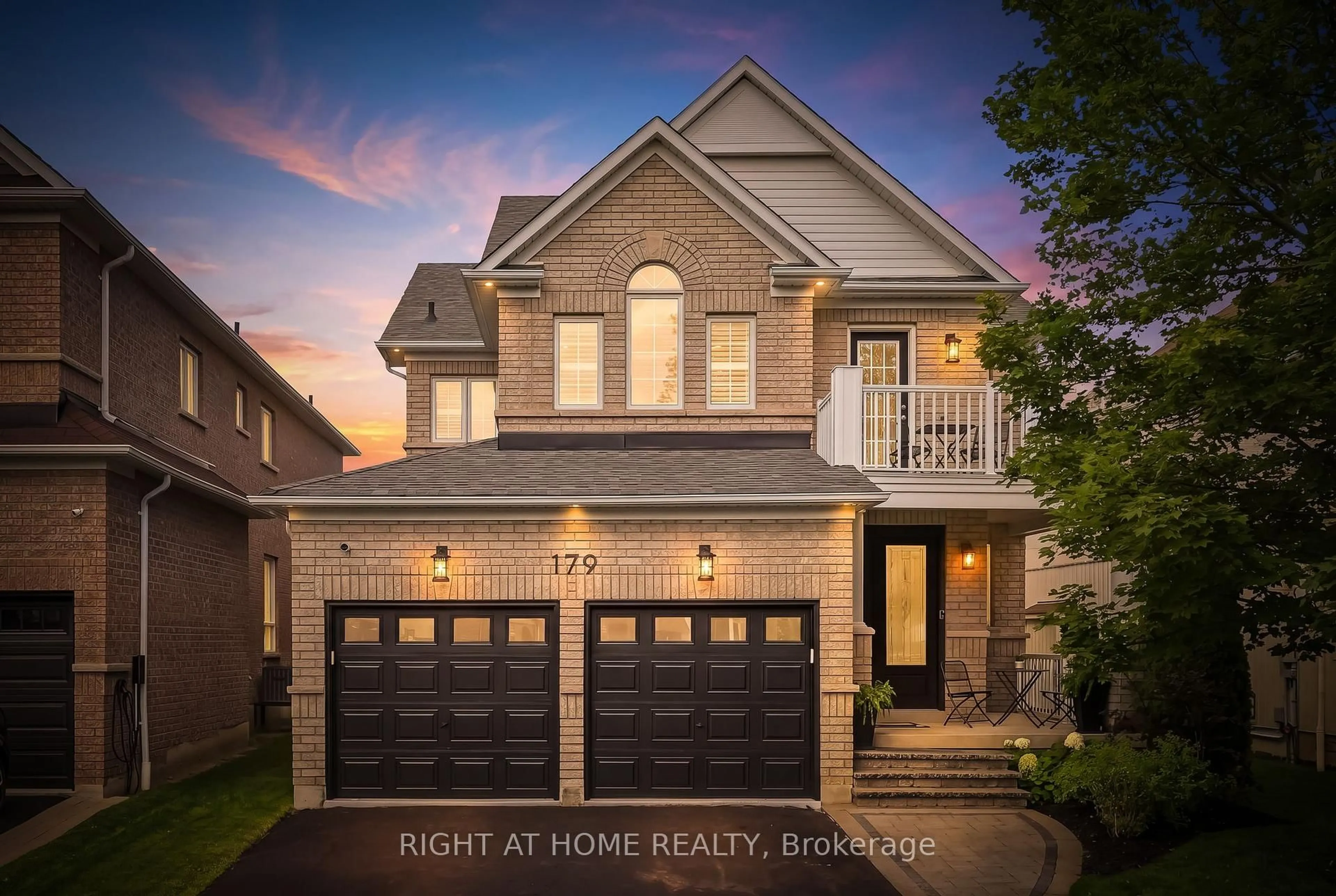Home with brick exterior material, street for 179 Cachet Blvd, Whitby Ontario L1M 2L9