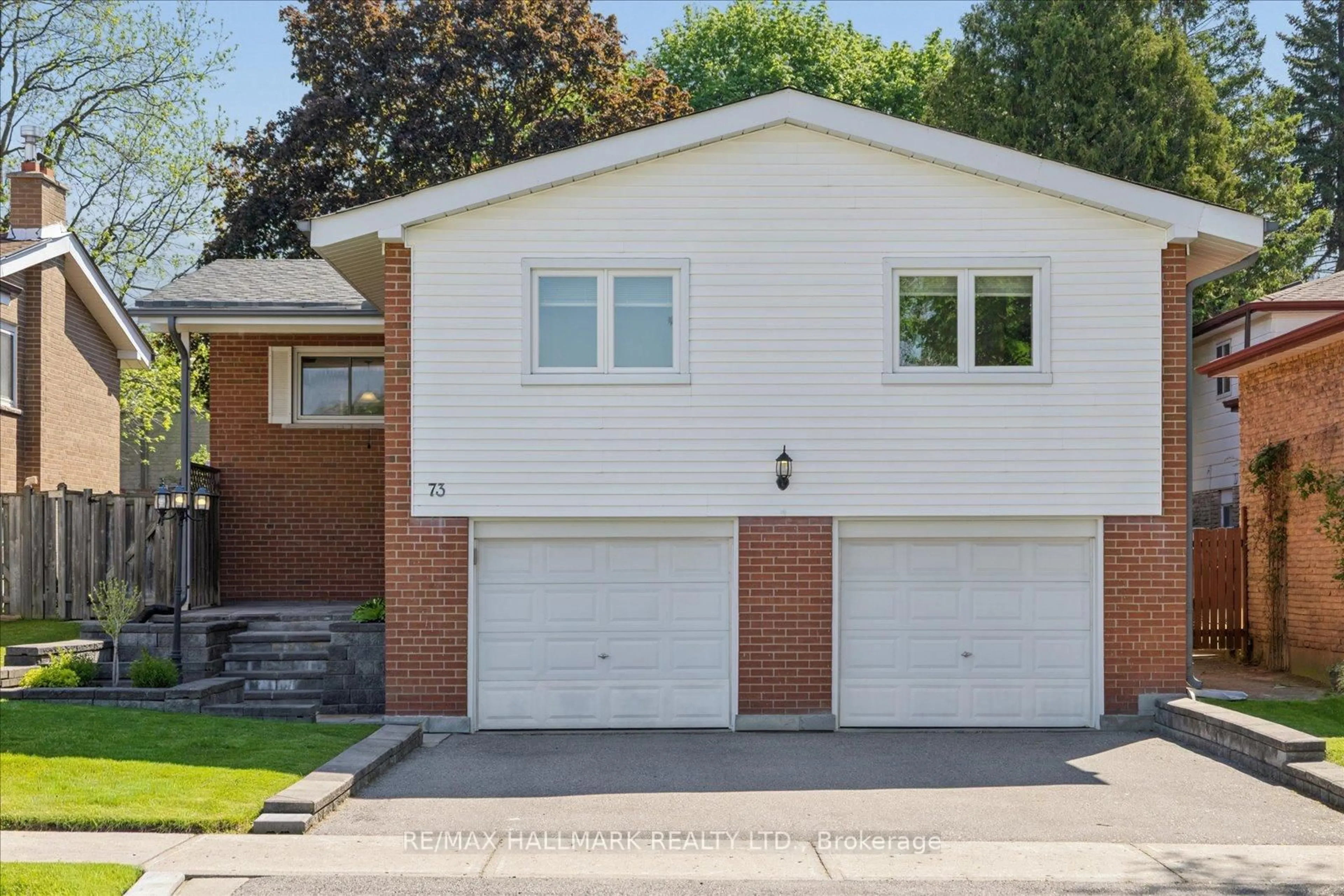 Home with brick exterior material, street for 73 Fulbert Cres, Toronto Ontario M1S 1C5