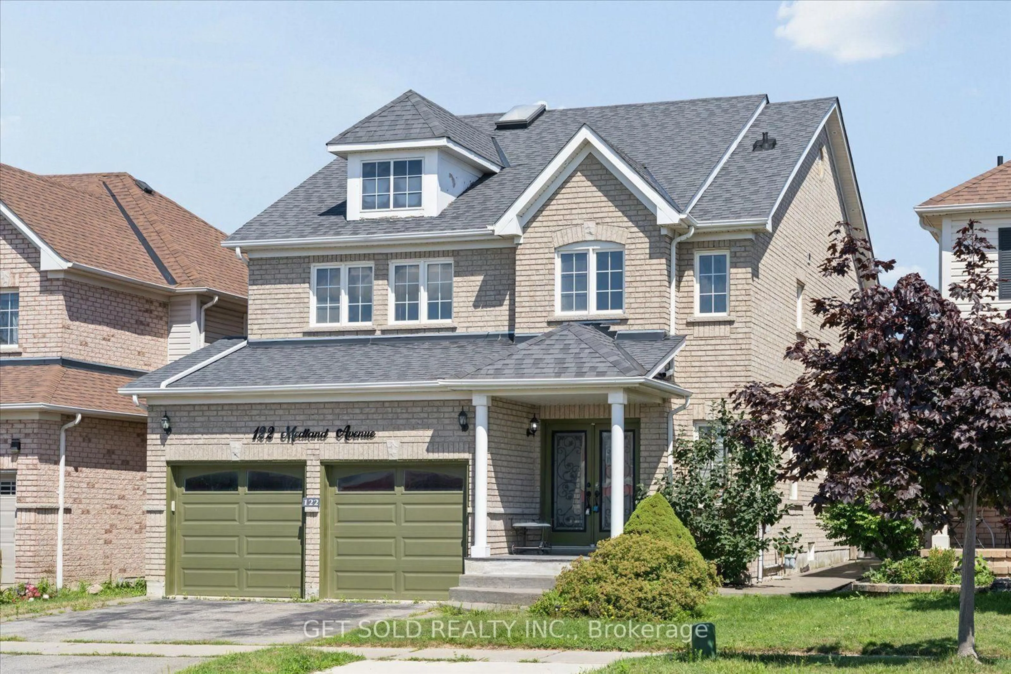 Home with brick exterior material, street for 122 Medland Ave, Whitby Ontario L1P 1W7