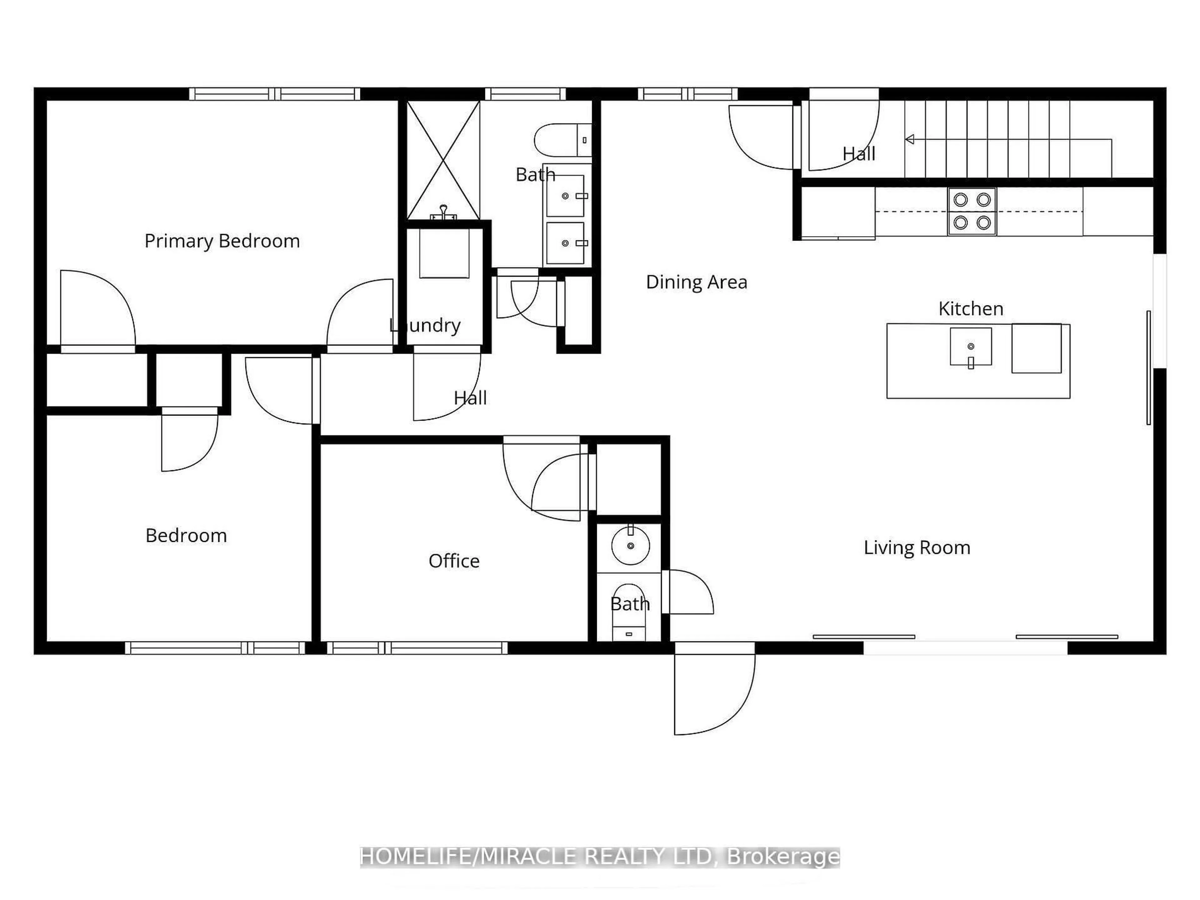 Floor plan for 22 Arnprior Rd, Toronto Ontario M1K 5A6