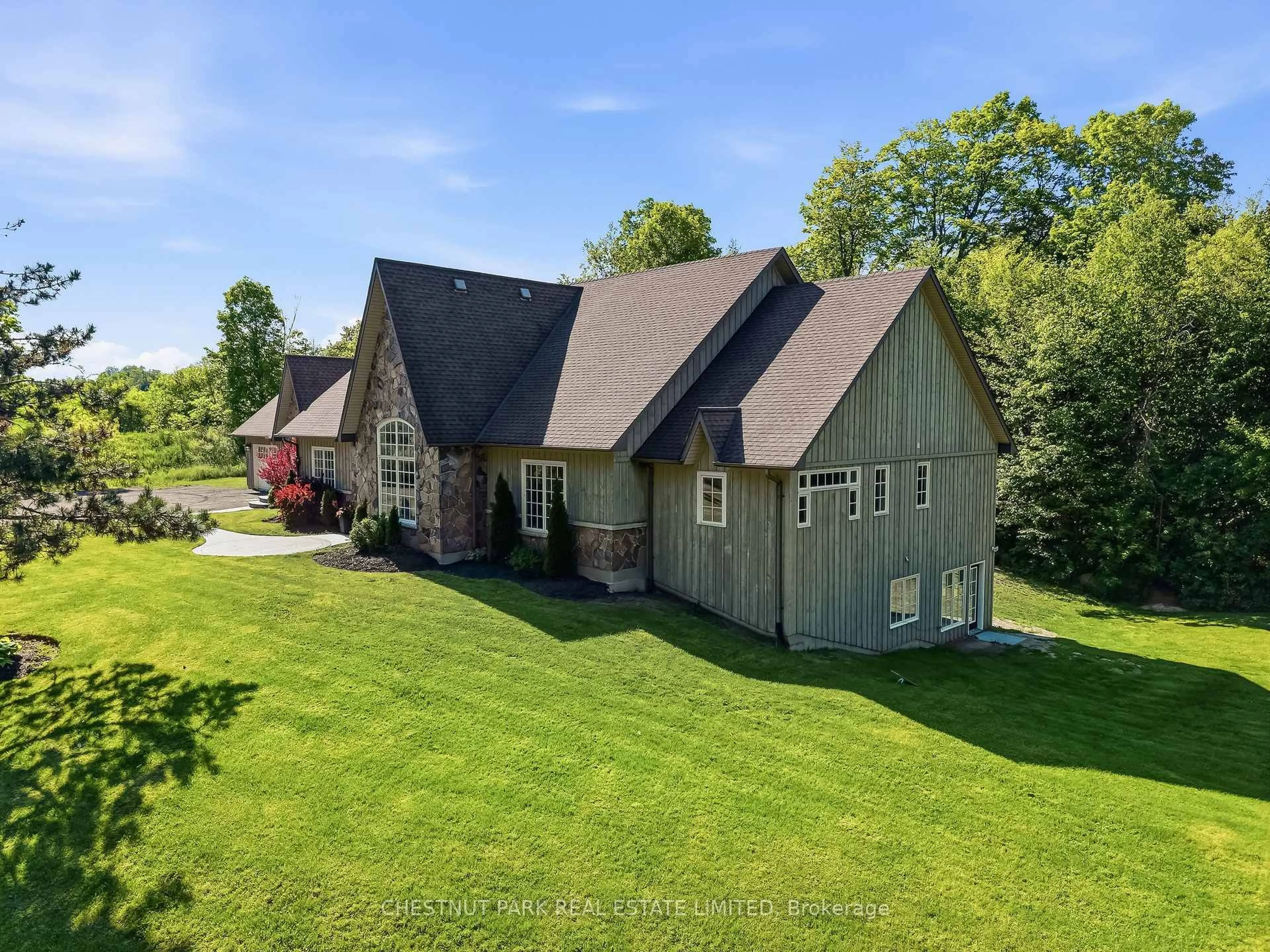 A pic from outside/outdoor area/front of a property/back of a property/a pic from drone, unknown for 1995 Concession 8 Rd, Pickering Ontario L1Y 1A2