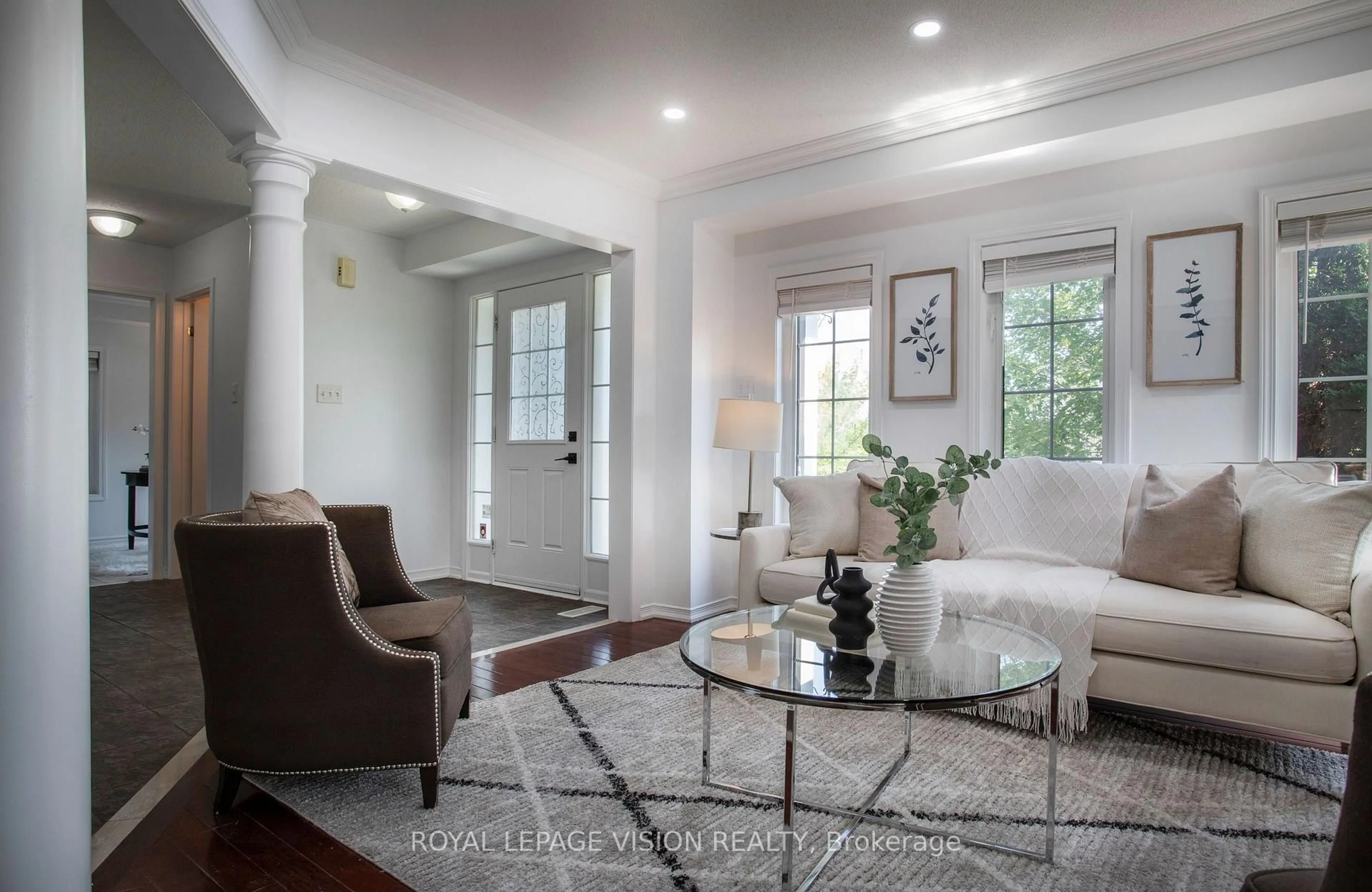 Living room with furniture, unknown for 2 Laprade Sq, Clarington Ontario L1C 0C8