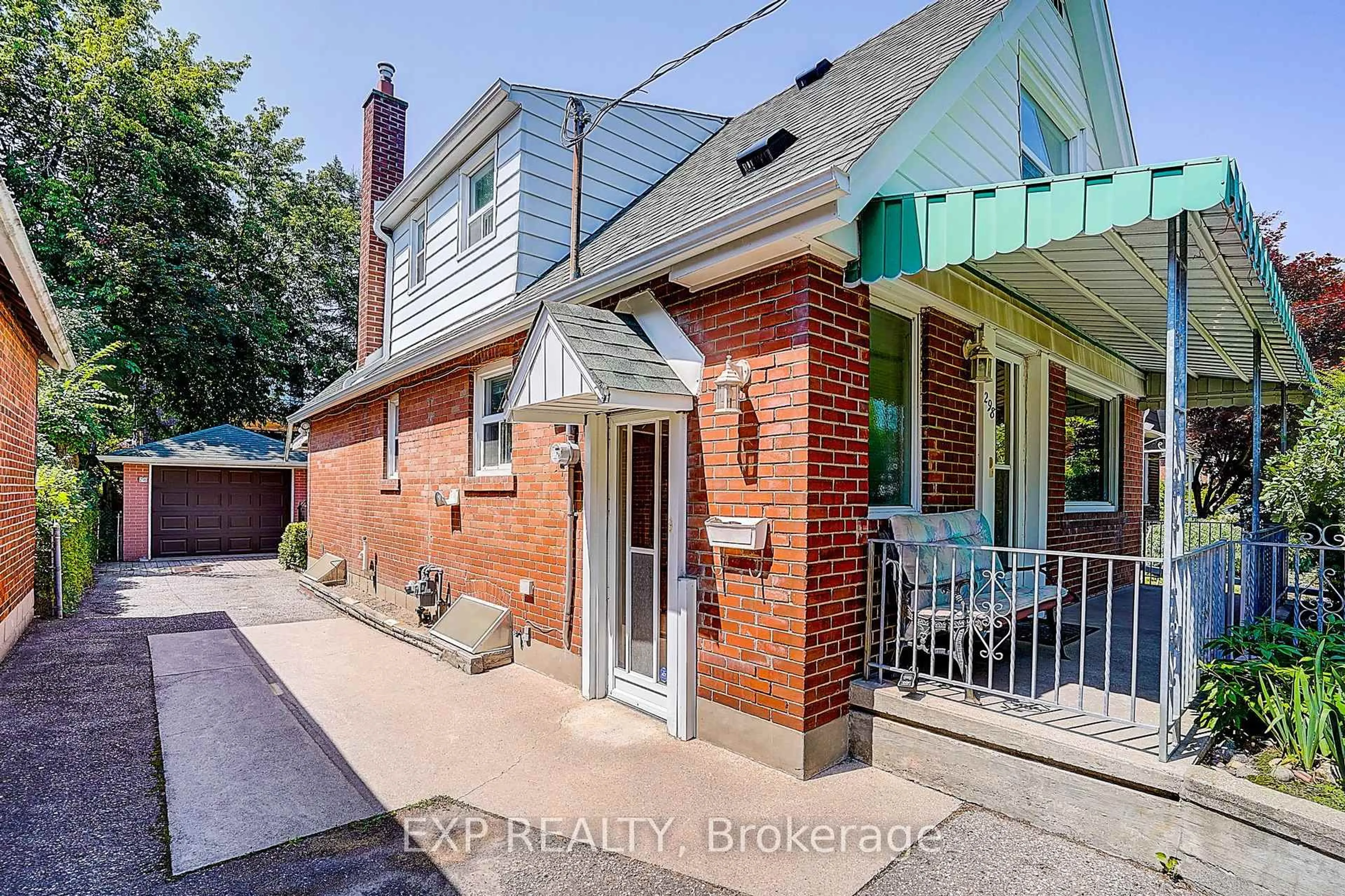 Home with brick exterior material, street for 298 Glebemount Ave, Toronto Ontario M4C 3V3