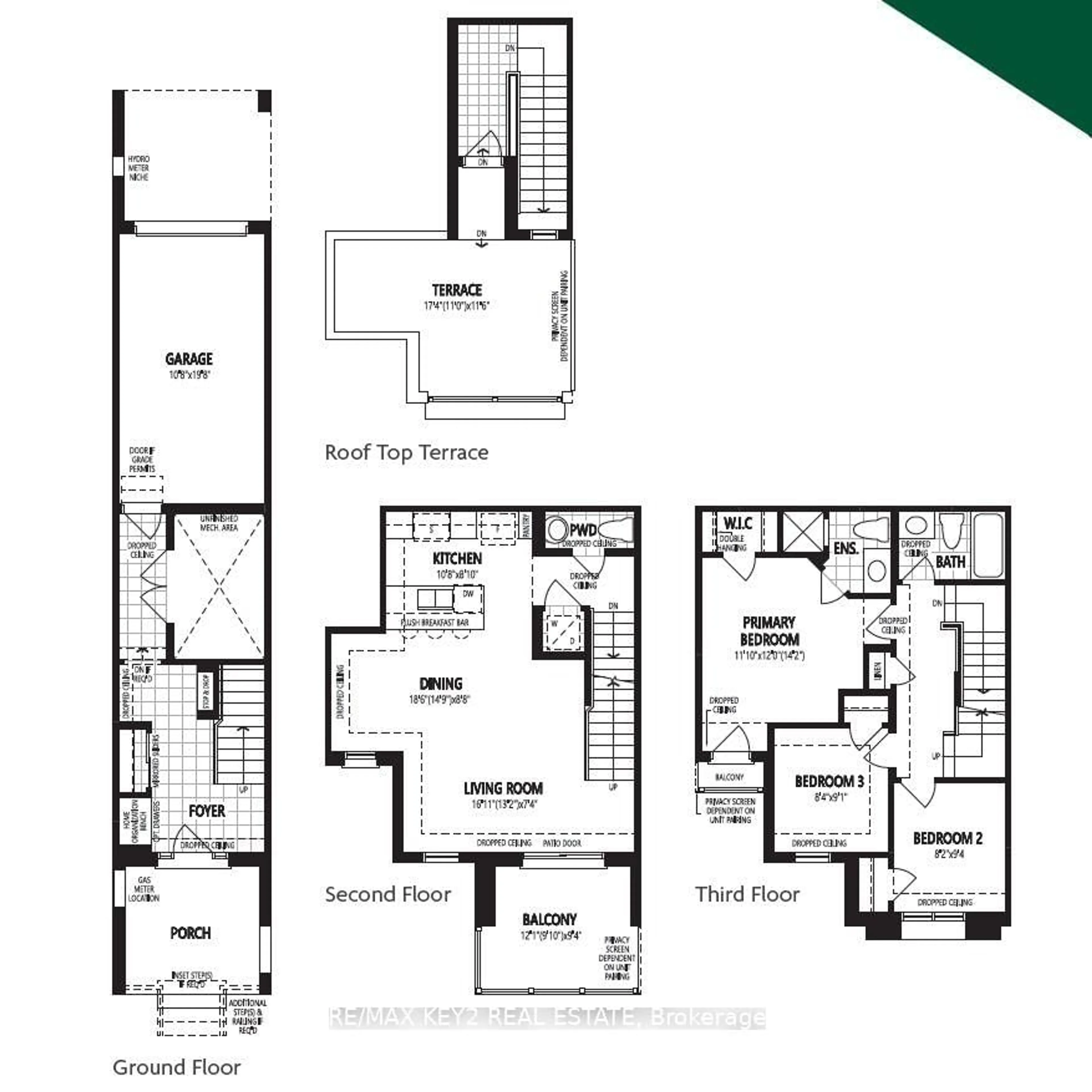 Floor plan for 1034 Reflection Pl #304, Pickering Ontario L1X 0L1