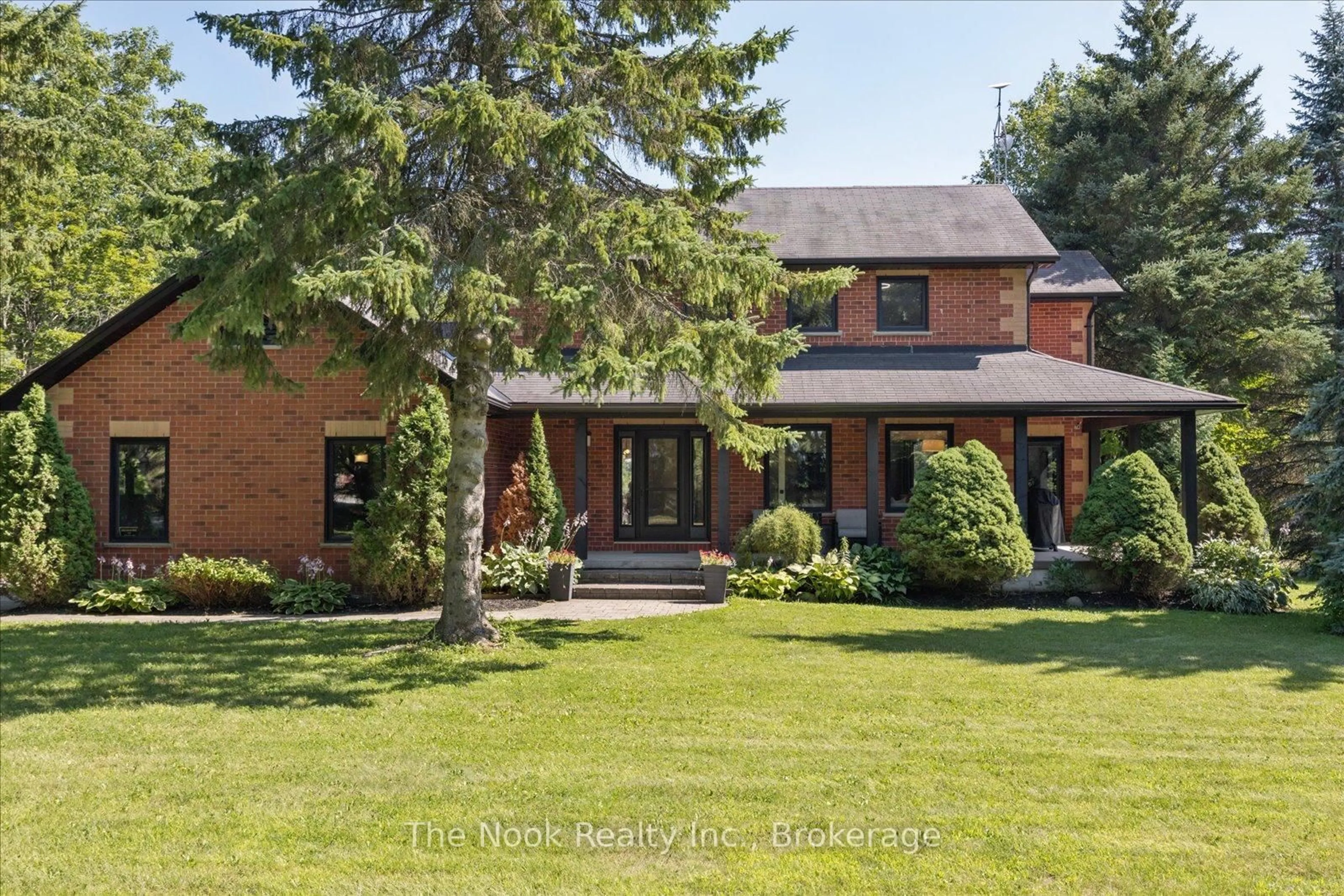 Home with brick exterior material, street for 365 Townline Rd, Whitby Ontario L0B 1A0