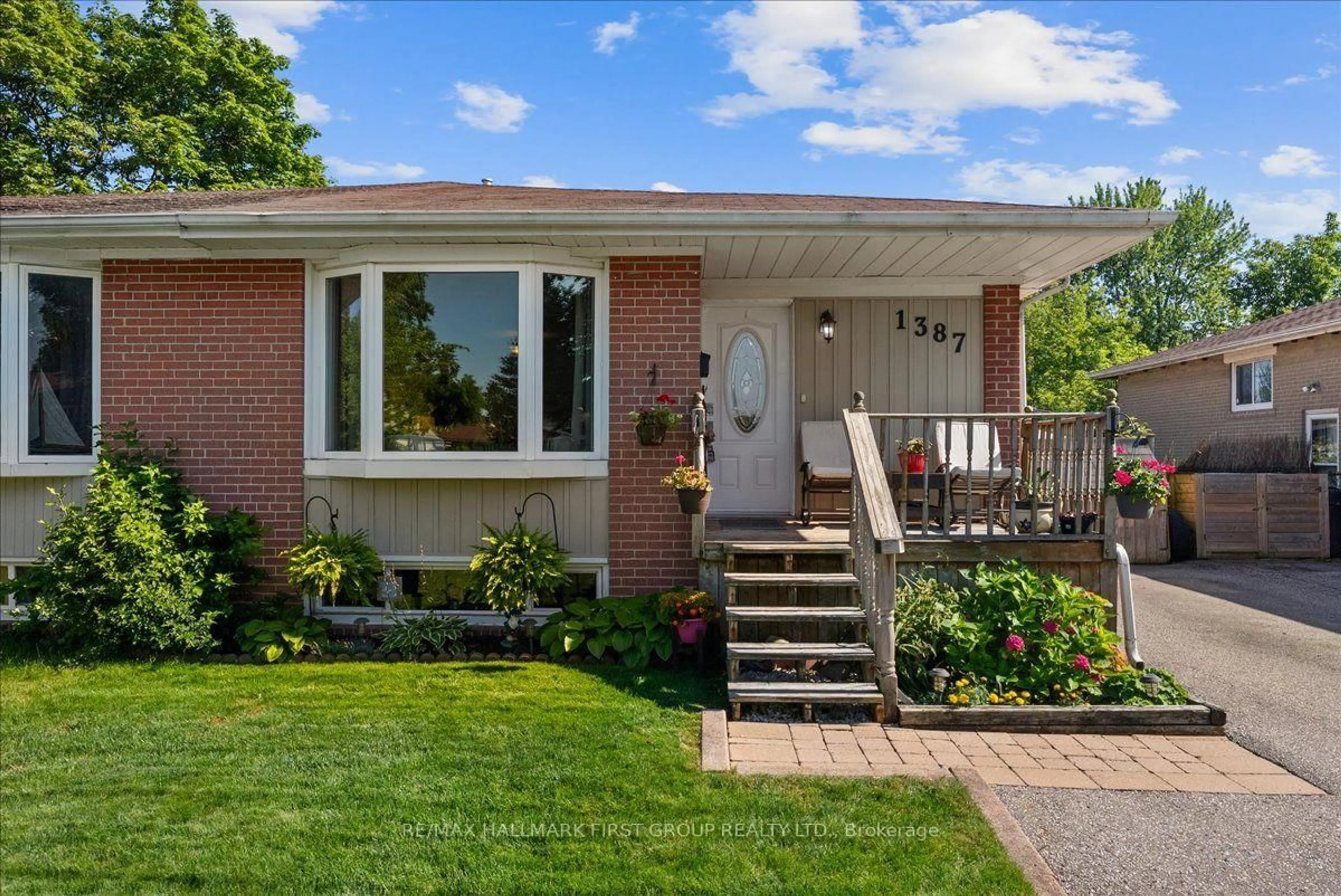 Home with brick exterior material, street for 1387 Tatra Dr, Pickering Ontario L1W 1K7