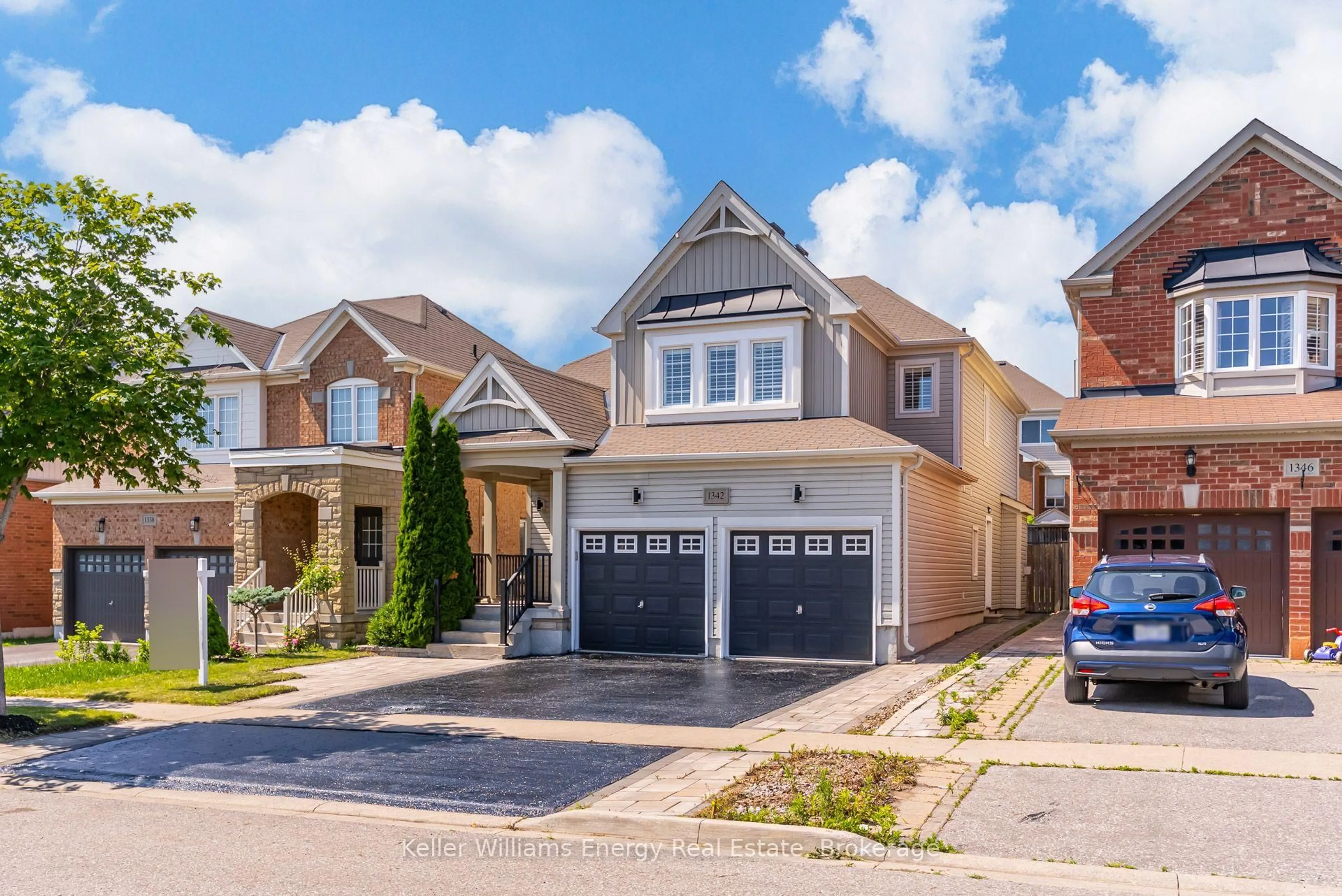 Home with brick exterior material, street for 1342 Harlstone Cres, Oshawa Ontario L1K 0N5