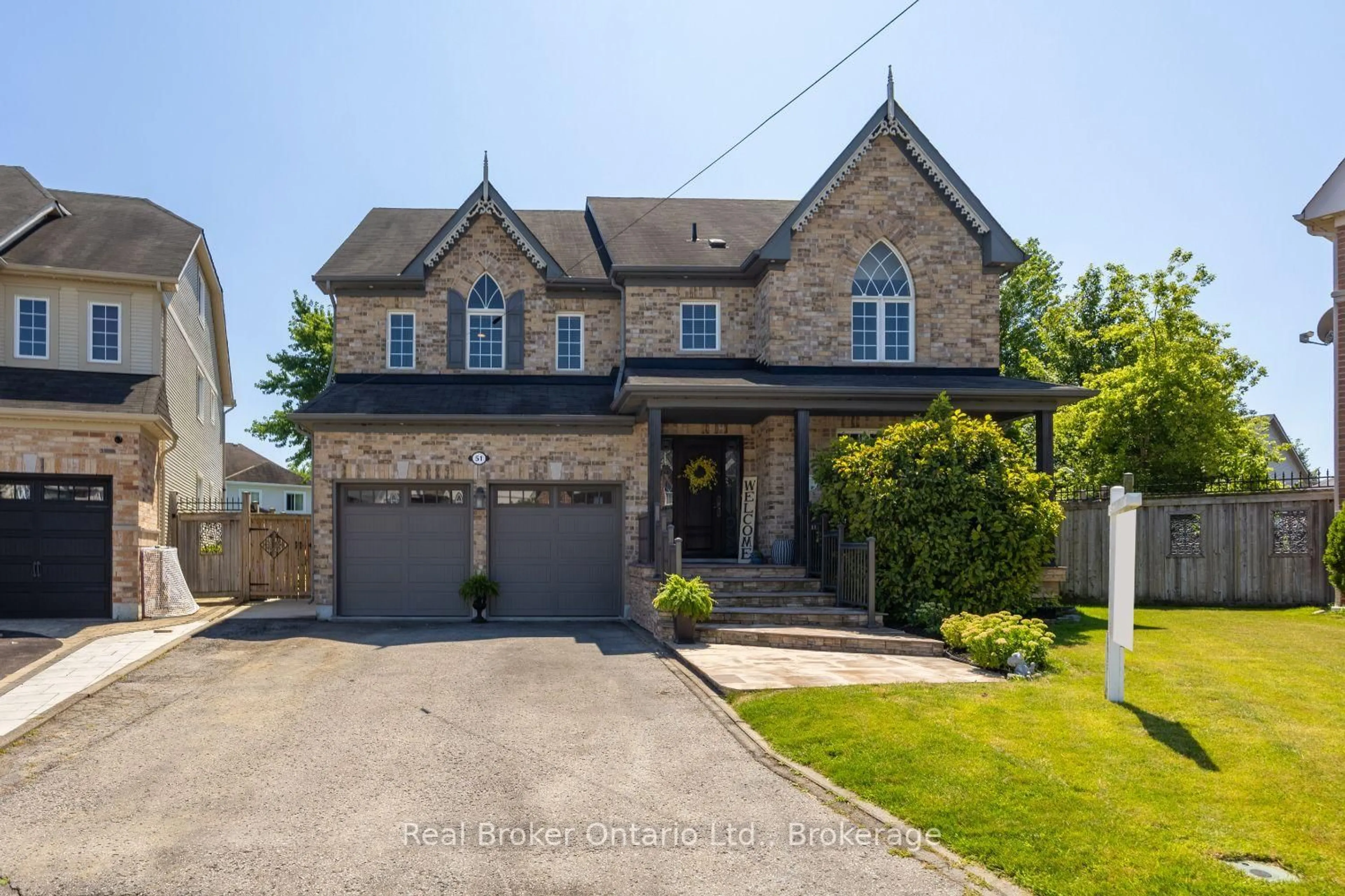 Home with brick exterior material, street for 51 Brough Crt, Clarington Ontario L1C 0B7