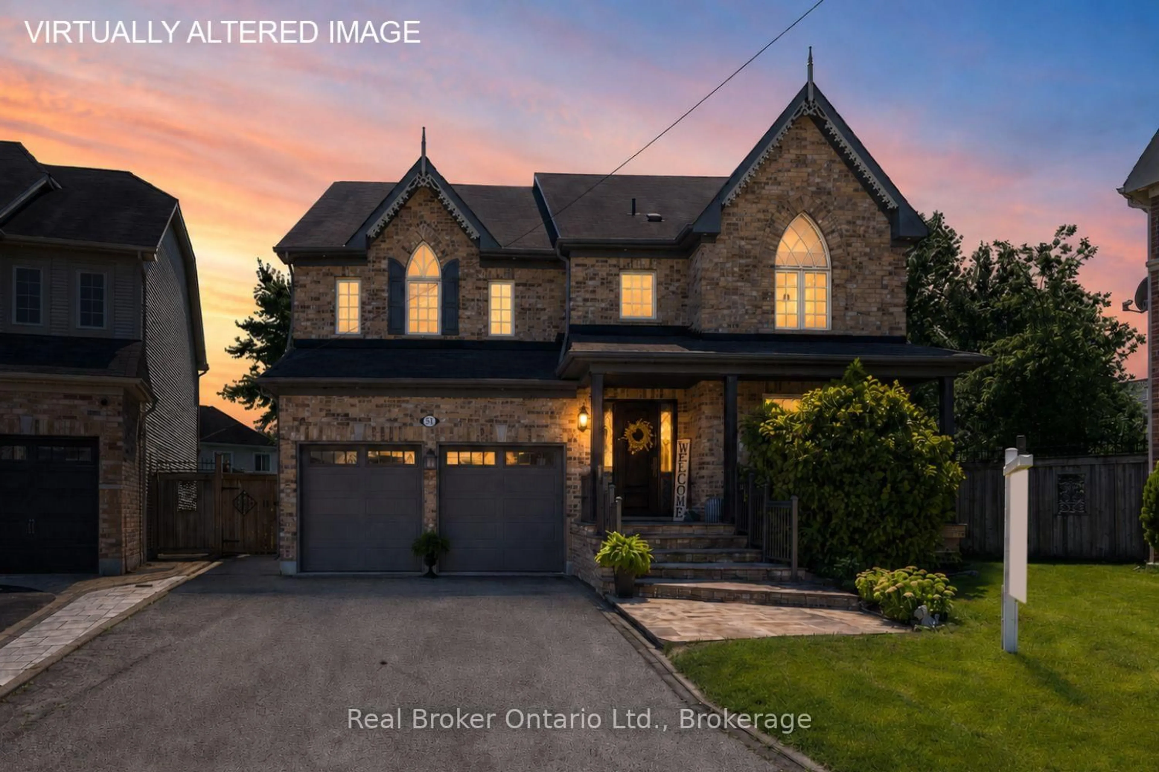 Home with brick exterior material, street for 51 Brough Crt, Clarington Ontario L1C 0B7