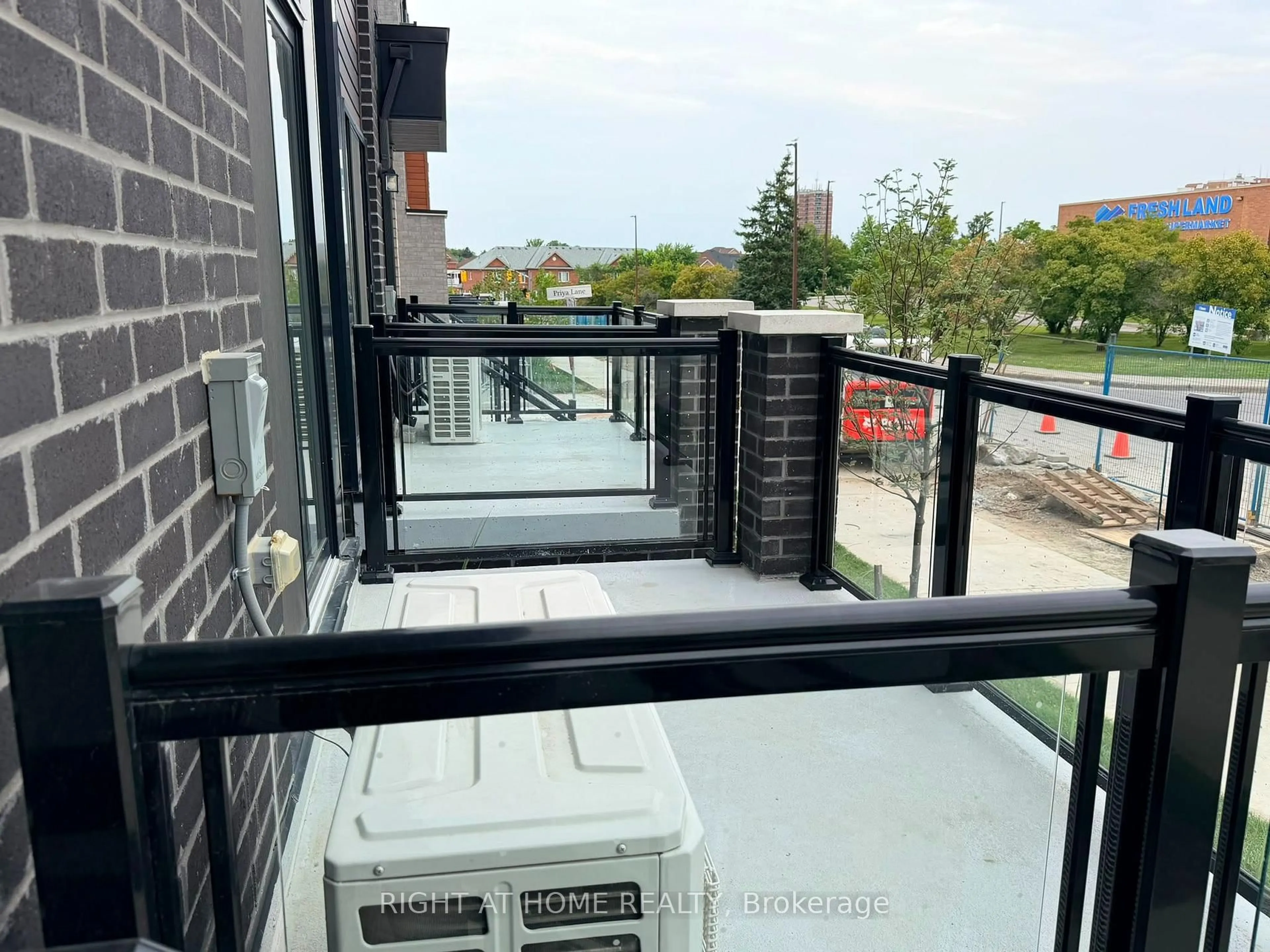 Balcony in the apartment, city buildings view from balcony for 10 Liben Way #14, Toronto Ontario M1B 0E8