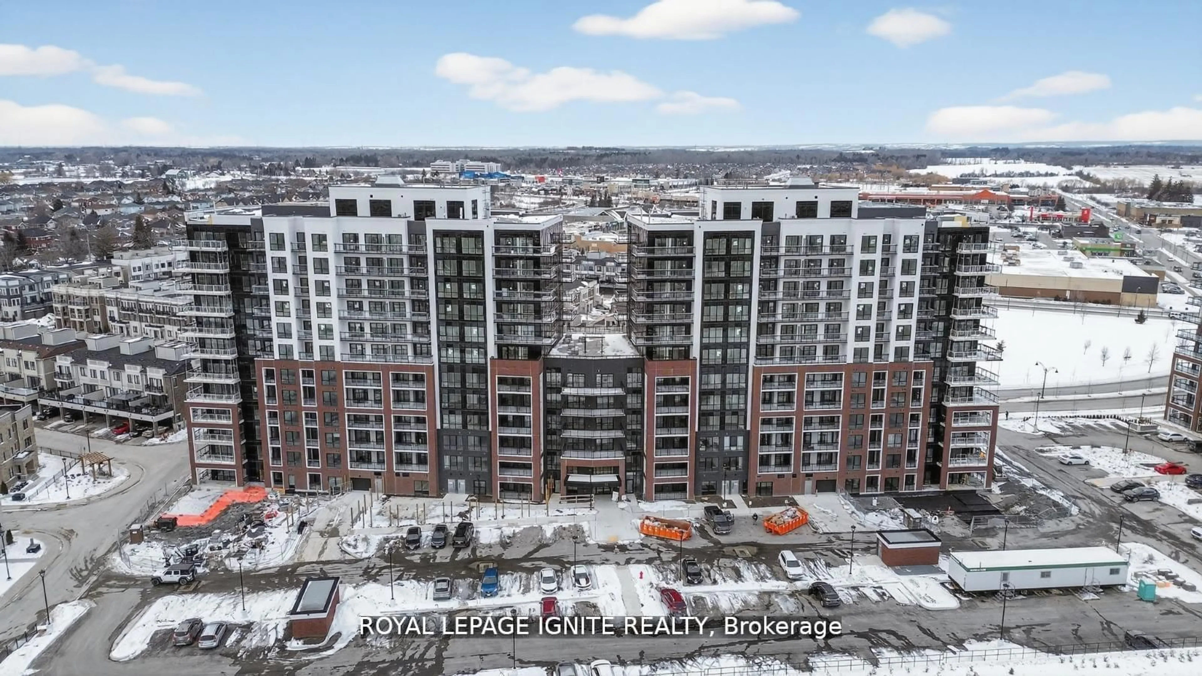A pic from outside/outdoor area/front of a property/back of a property/a pic from drone, city buildings view from balcony for 51 Clarington Blvd #620, Clarington Ontario L1C 7J8