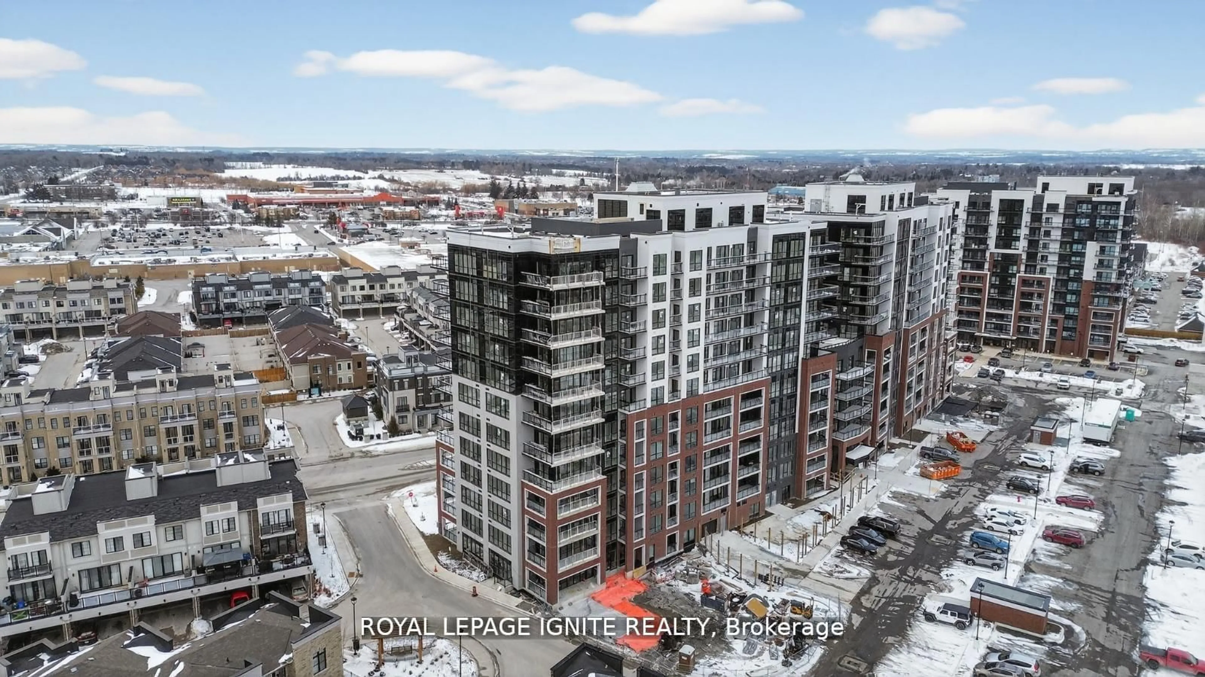 A pic from outside/outdoor area/front of a property/back of a property/a pic from drone, city buildings view from balcony for 51 Clarington Blvd #627, Clarington Ontario L1C 7J8