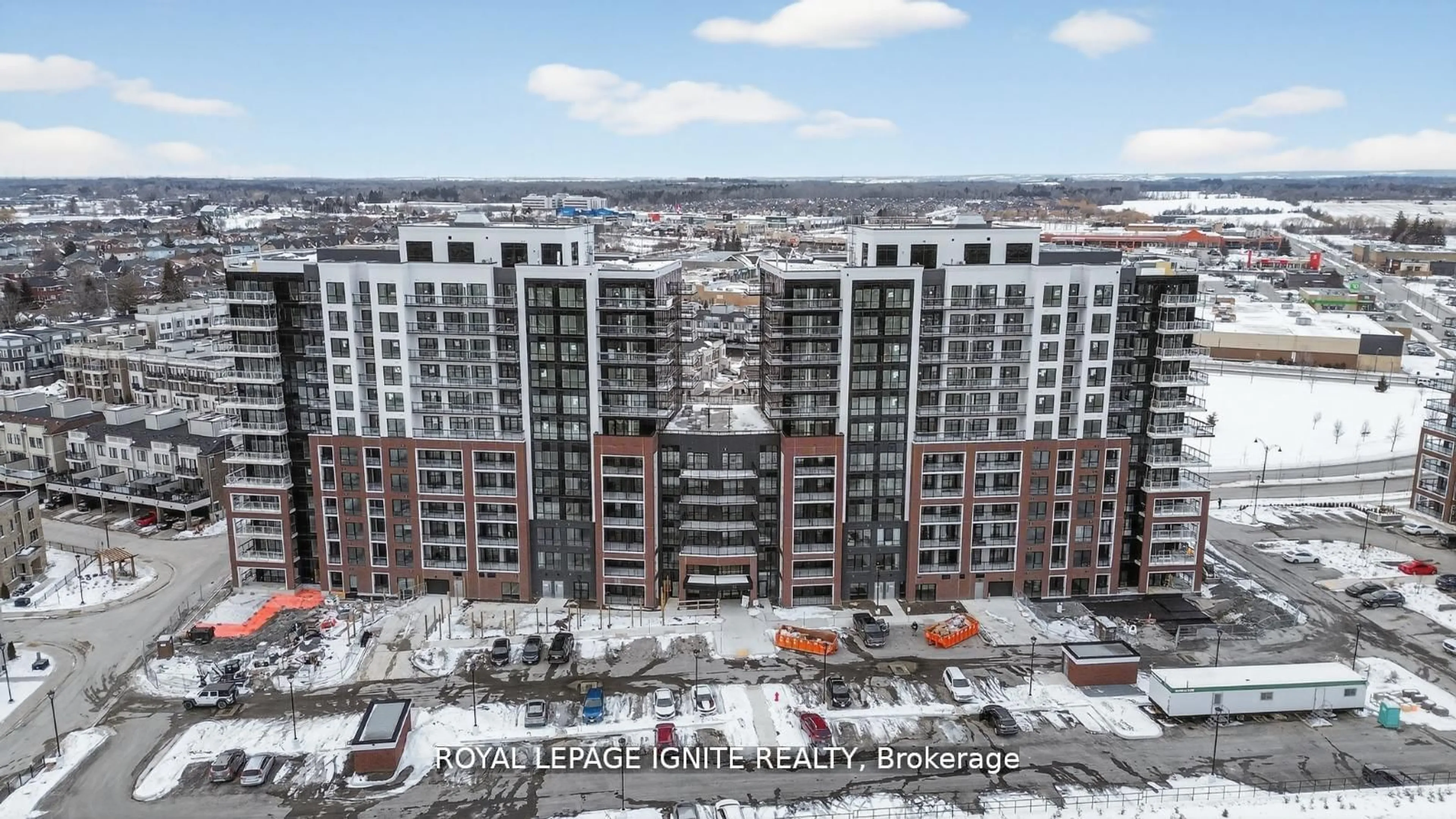 A pic from outside/outdoor area/front of a property/back of a property/a pic from drone, city buildings view from balcony for 51 Clarington Blvd #627, Clarington Ontario L1C 7J8