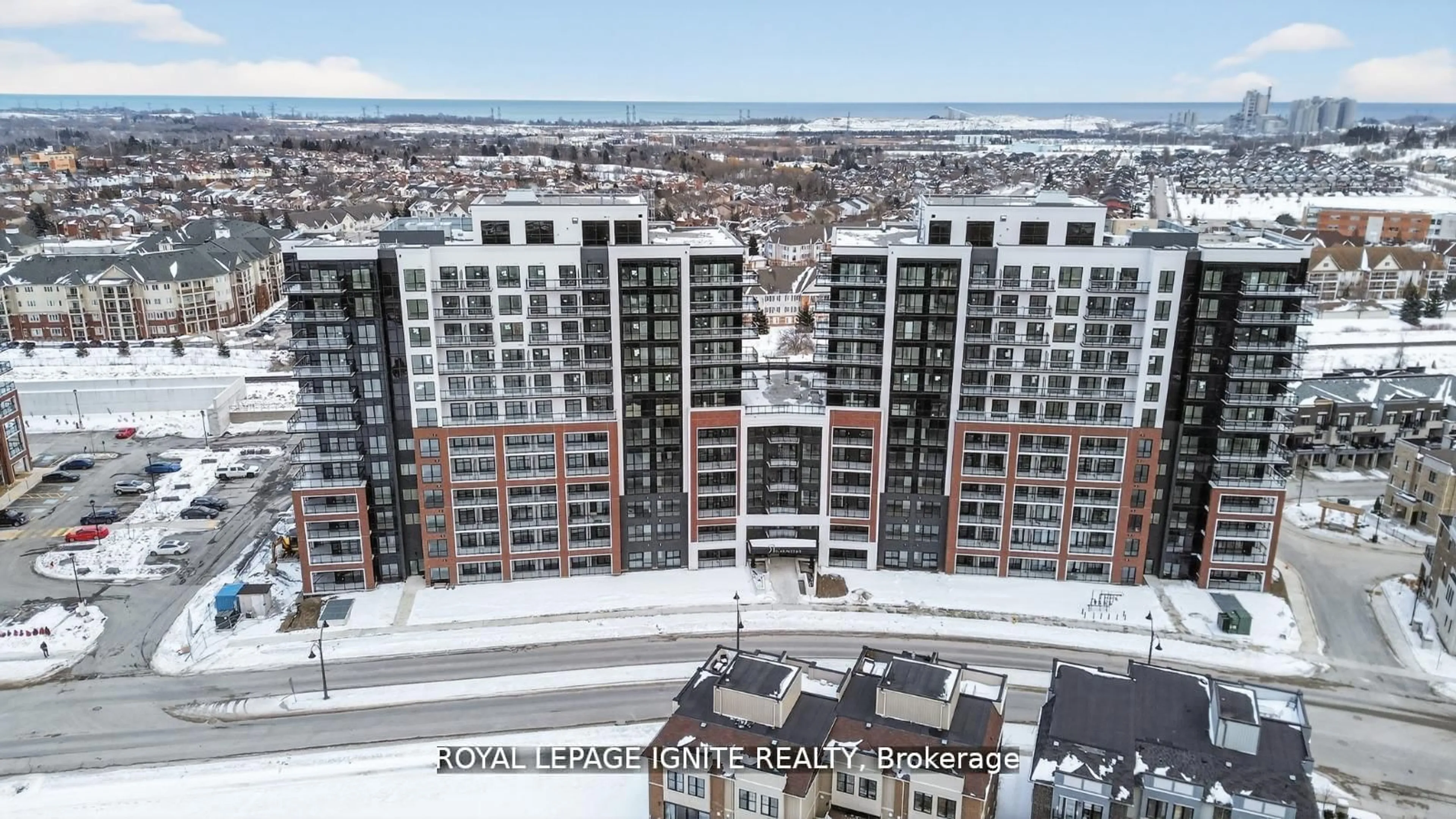 A pic from outside/outdoor area/front of a property/back of a property/a pic from drone, city buildings view from balcony for 51 Clarington Blvd #1118, Clarington Ontario L1C 7J8