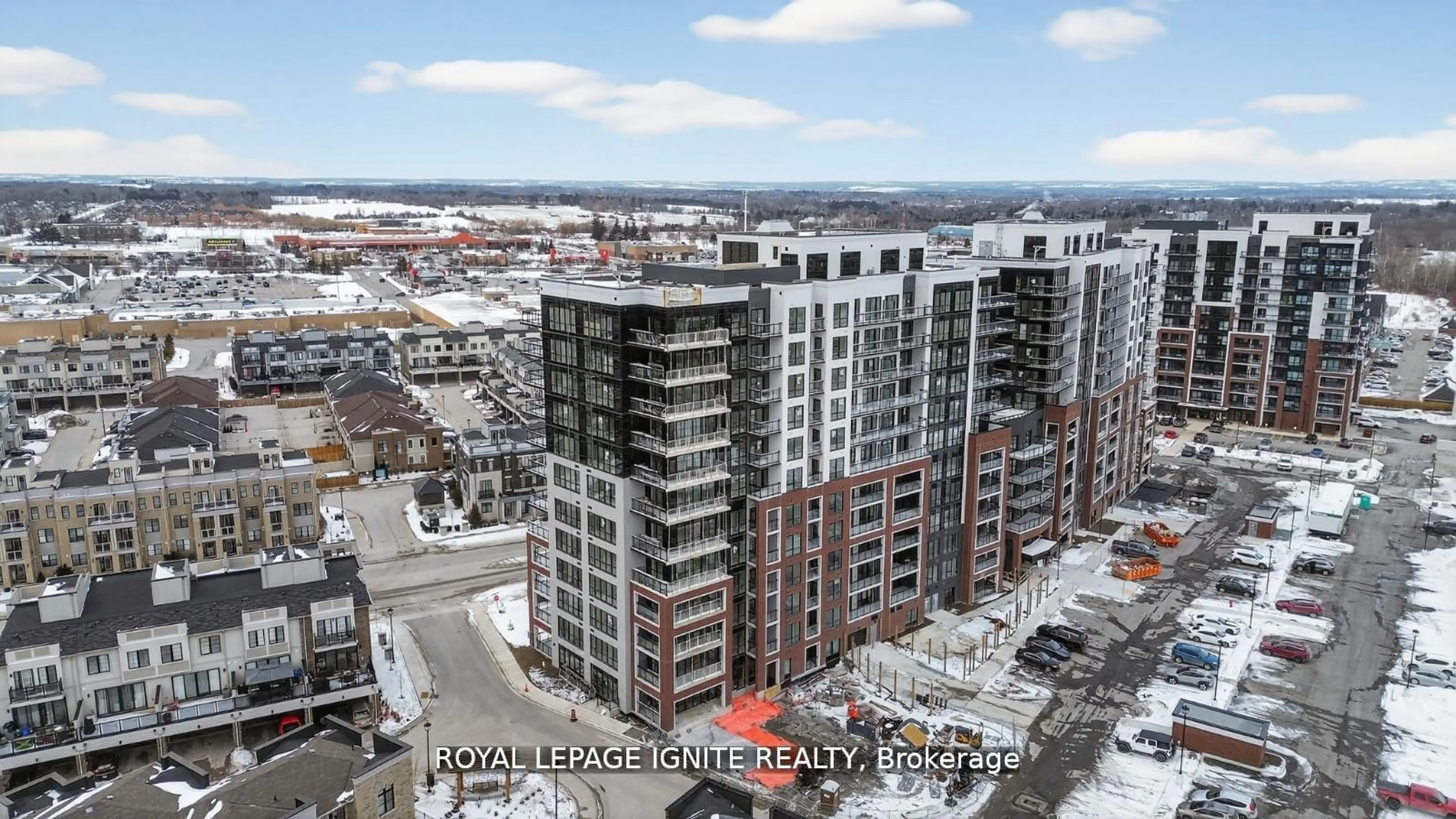 A pic from outside/outdoor area/front of a property/back of a property/a pic from drone, city buildings view from balcony for 51 Clarington Blvd #1118, Clarington Ontario L1C 7J8
