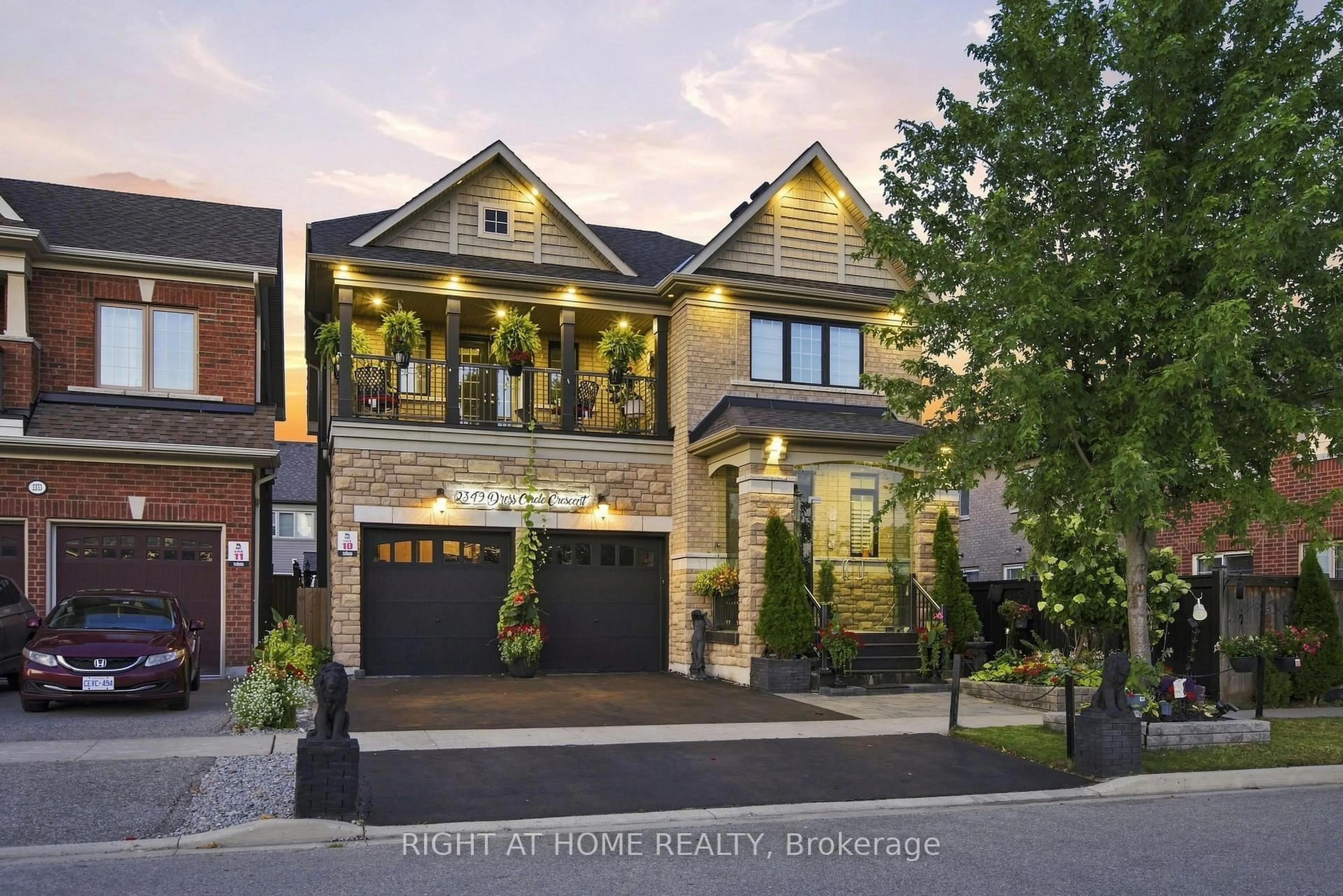 Home with brick exterior material, street for 2349 Dress Circle Cres, Oshawa Ontario L1L 0L8