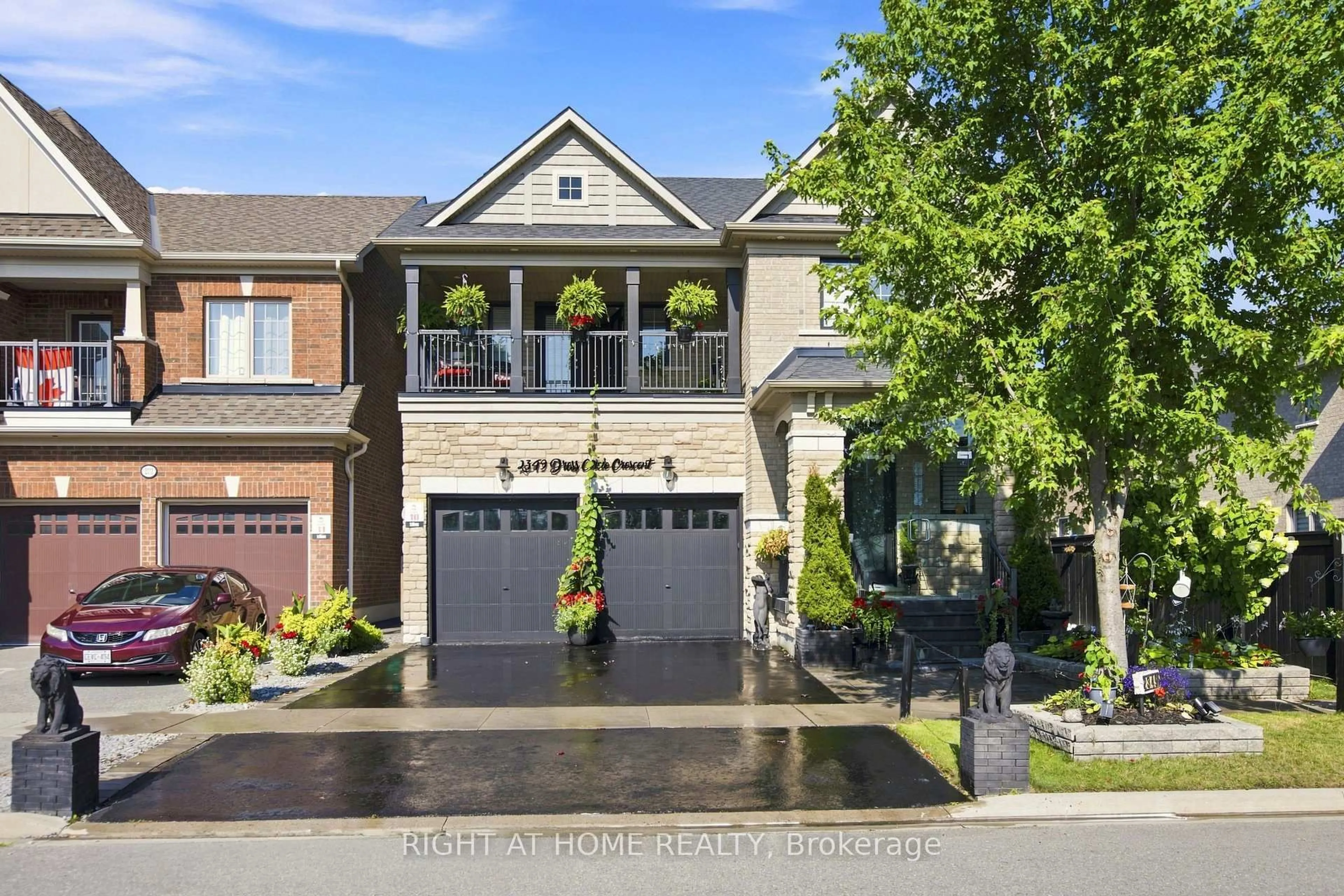 Home with brick exterior material, street for 2349 Dress Circle Cres, Oshawa Ontario L1L 0L8