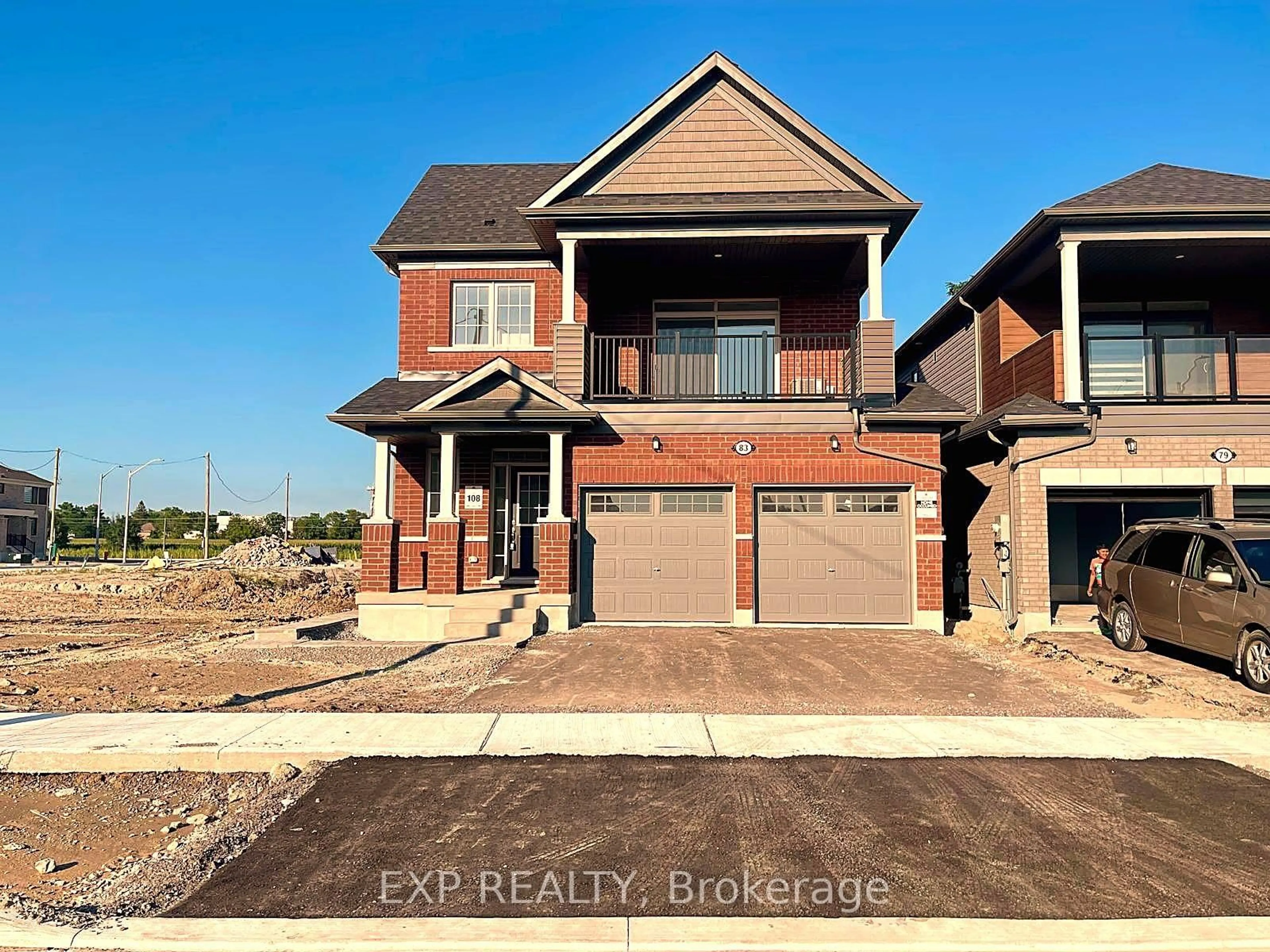 Home with brick exterior material, street for 83 Rackham Lane, Clarington Ontario L1E 0M1