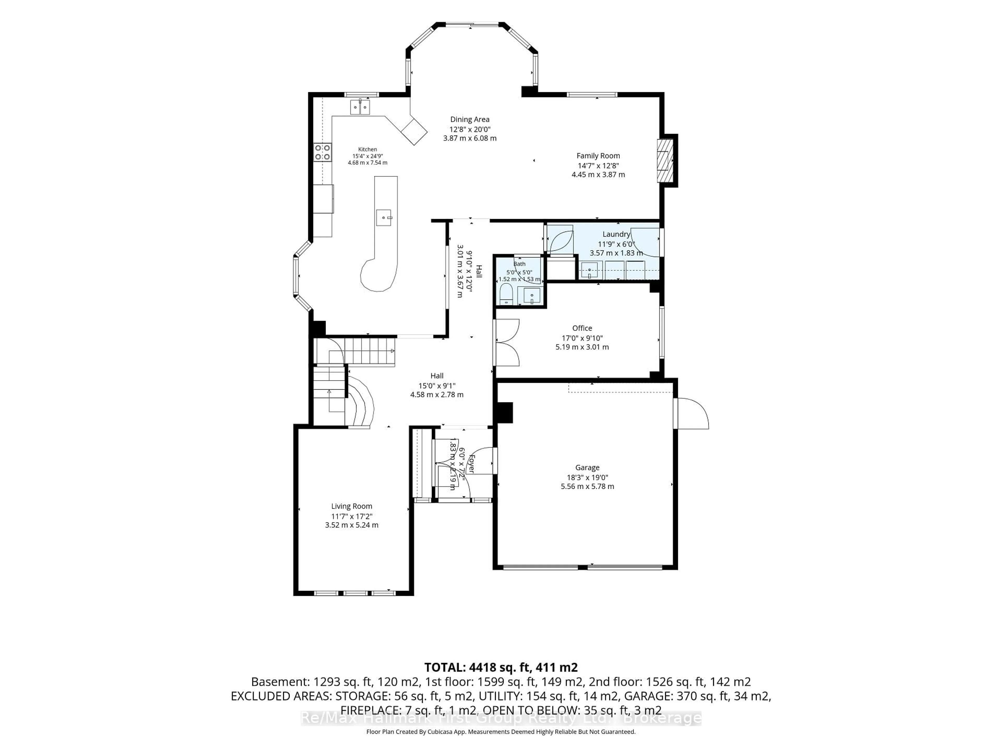 Floor plan for 75 Allayden Dr, Whitby Ontario L1P 1L5