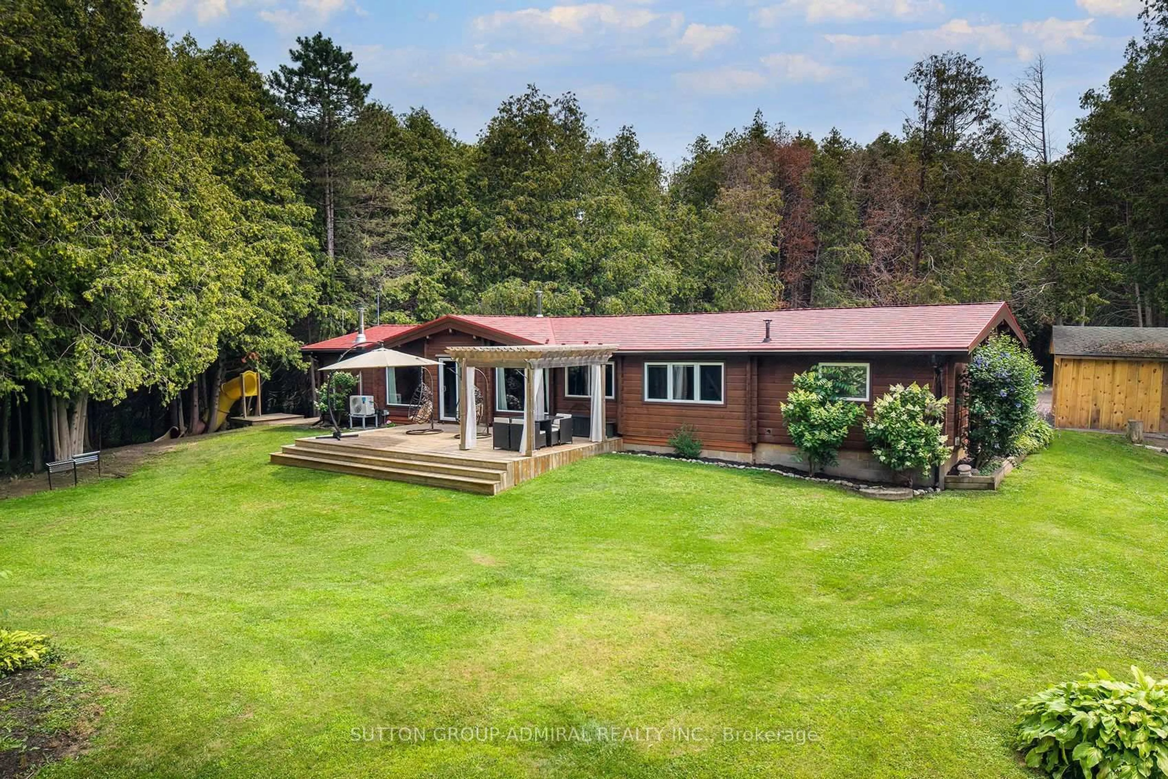A pic from outside/outdoor area/front of a property/back of a property/a pic from drone, forest/trees view for 2460 Concession 8 Rd, Clarington Ontario L1C 5X3
