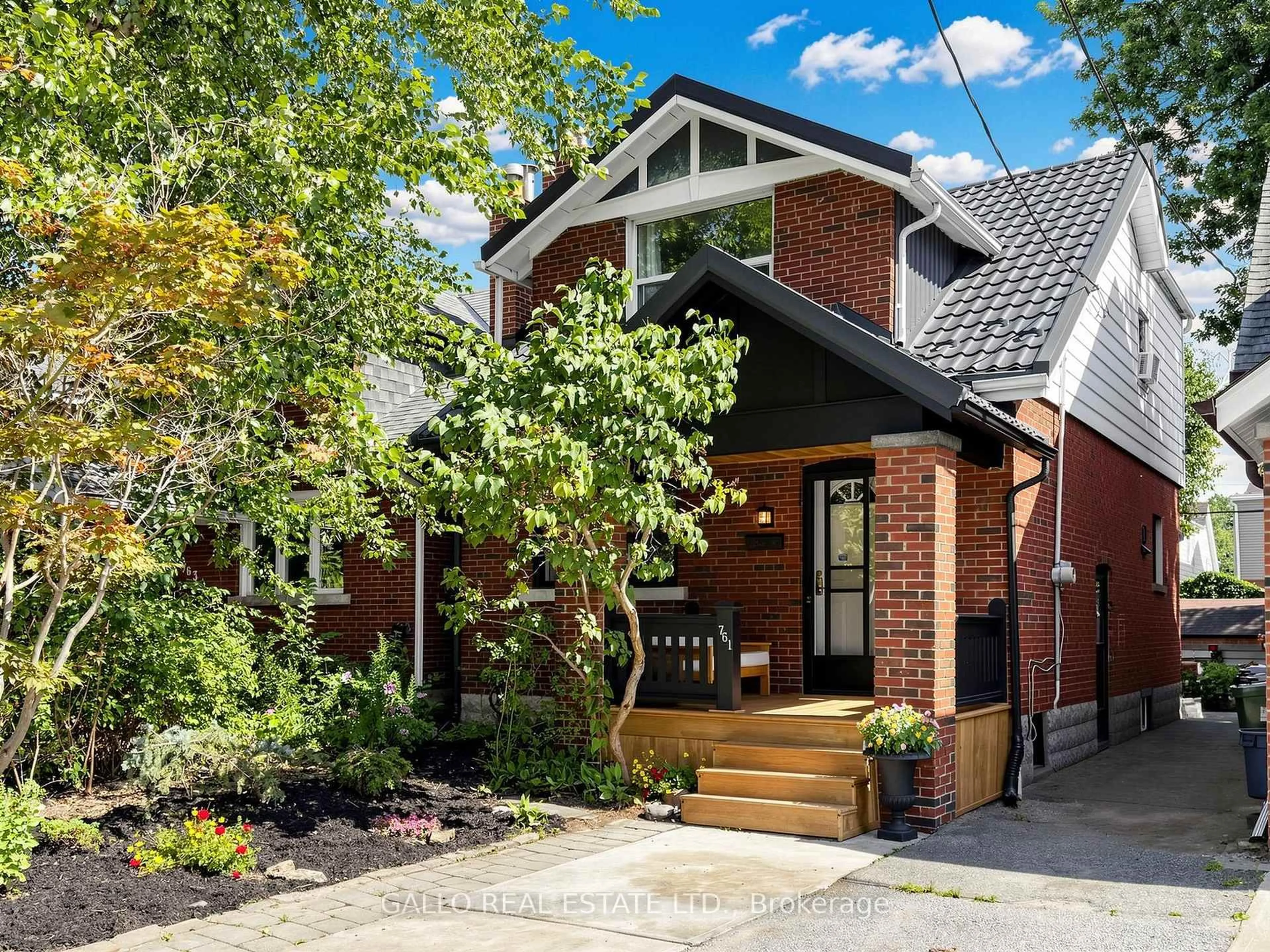 Home with brick exterior material, street for 761 Sammon Ave, Toronto Ontario M4C 2E6