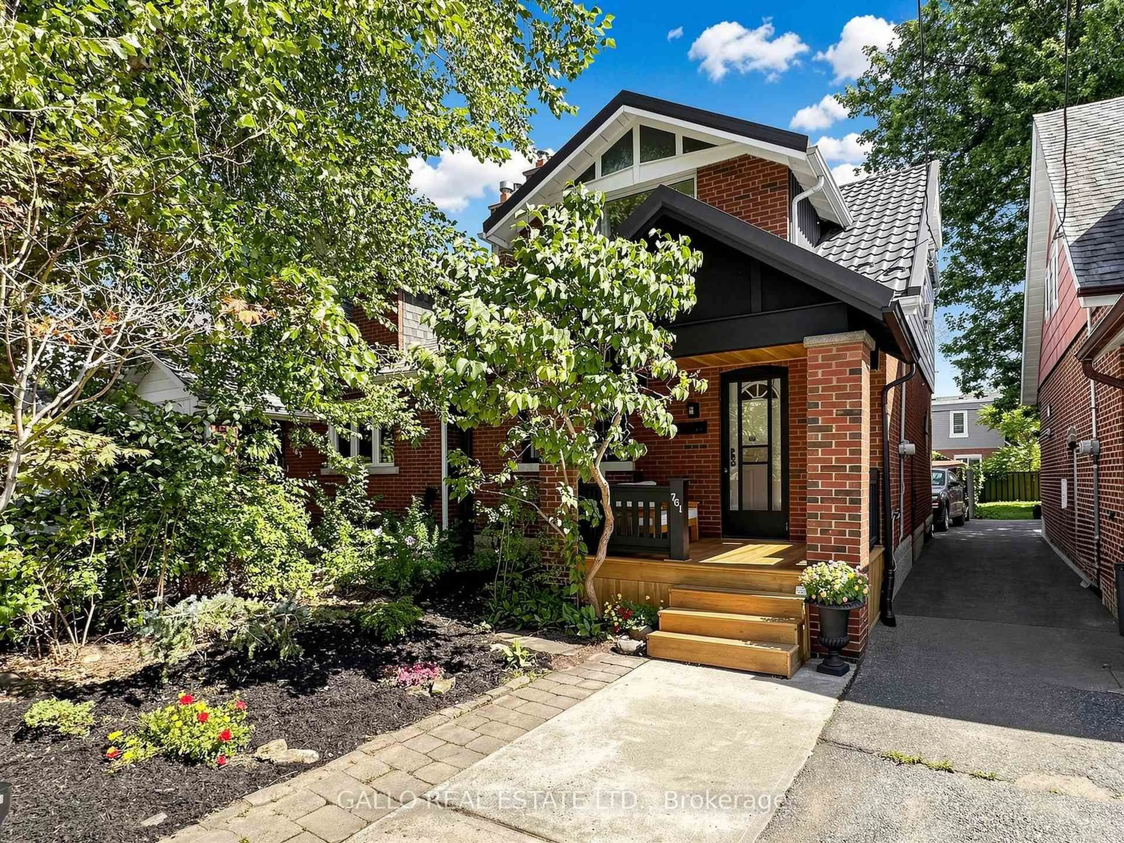 Home with brick exterior material, street for 761 Sammon Ave, Toronto Ontario M4C 2E6